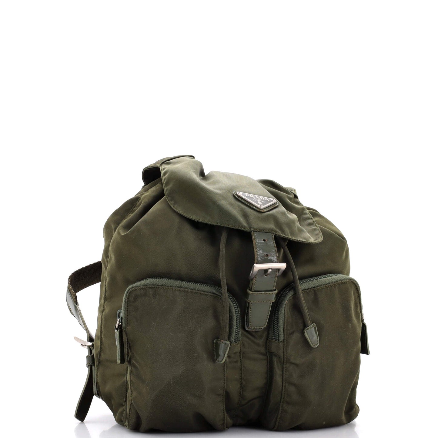 Prada Double Front Pocket Backpack Tessuto Small