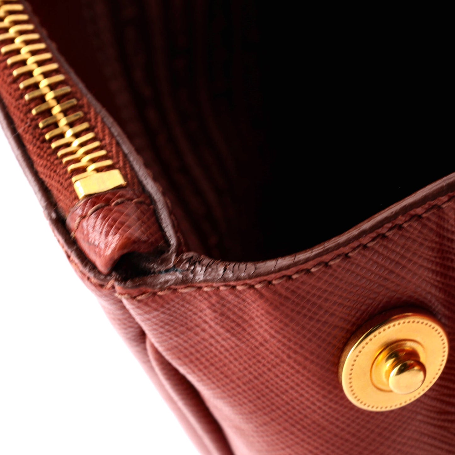 Prada Double Zip Lux Tote Saffiano Leather Large