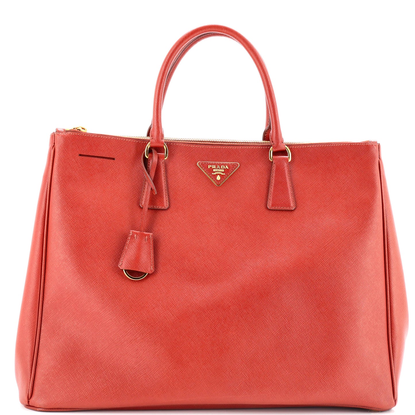 Prada Double Zip Lux Tote Saffiano Leather Large
