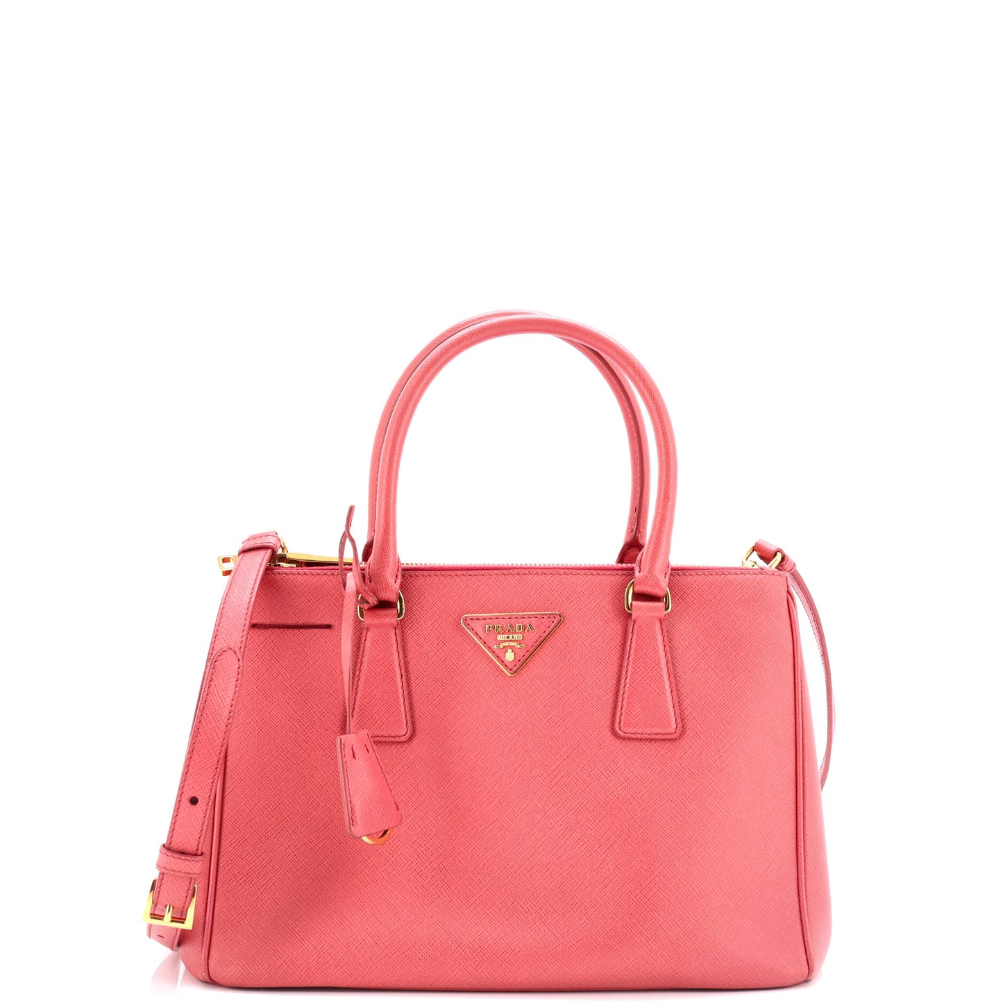 Prada Galleria Double Zip Tote Saffiano Leather Small