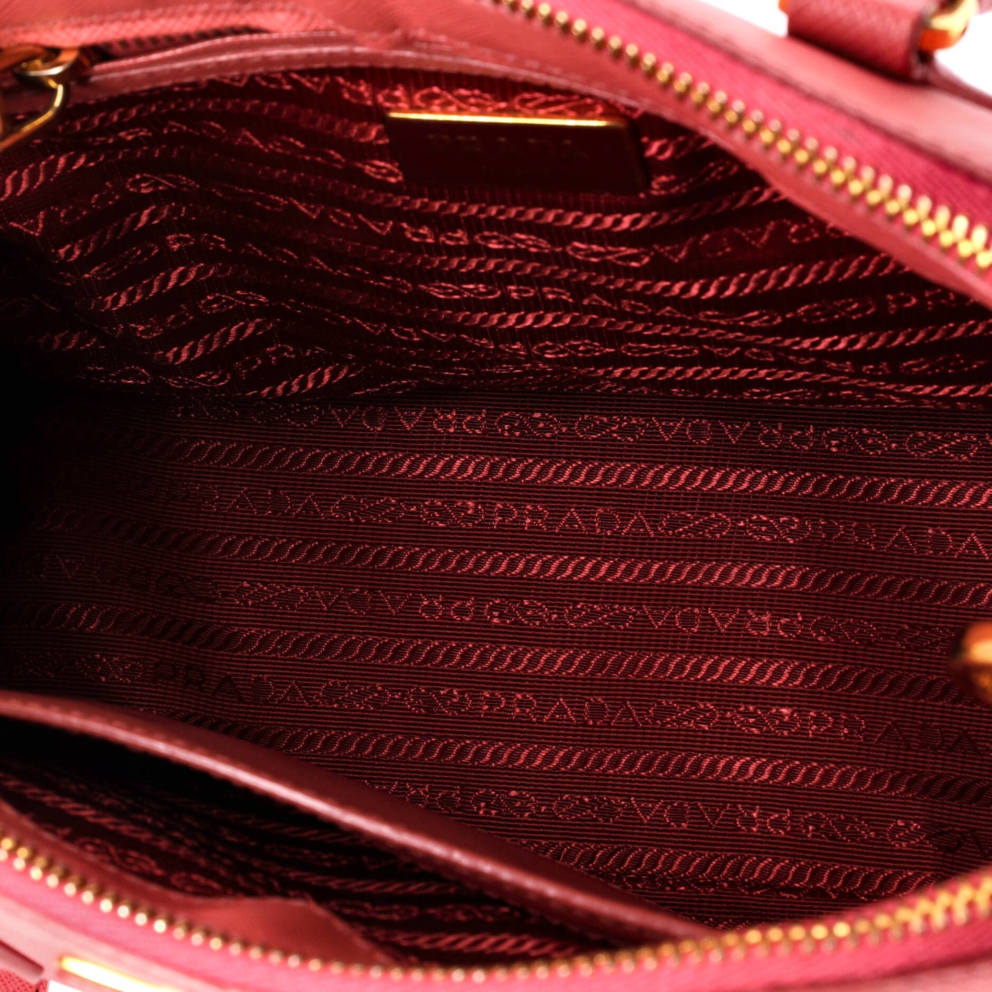 Prada Galleria Double Zip Tote Saffiano Leather Small