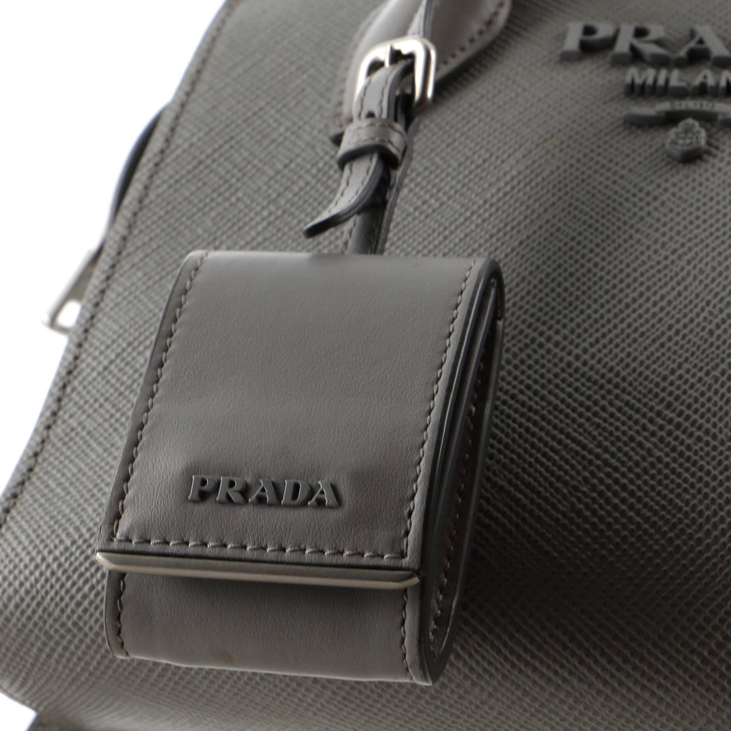 Prada Monochrome Tote Saffiano with City Calf Small