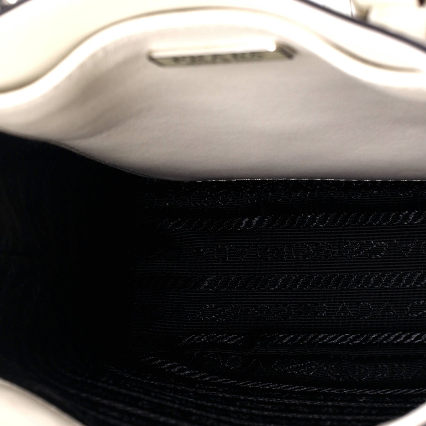 Prada Convertible Open Tote Brushed Leather Mini