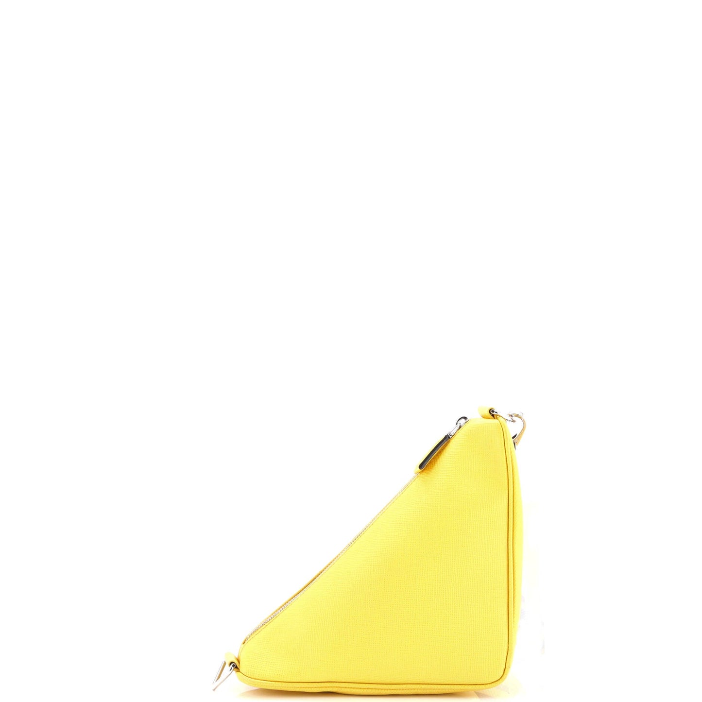 Prada Triangle Logo Zip Crossbody Bag Saffiano Leather Small