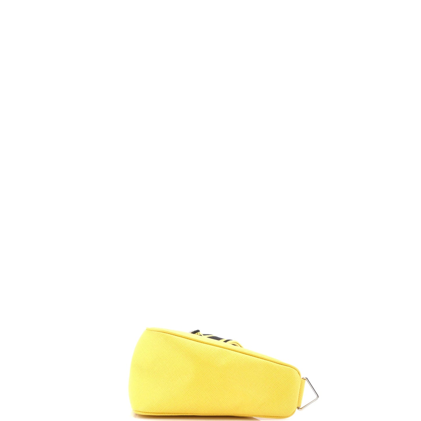 Prada Triangle Logo Zip Crossbody Bag Saffiano Leather Small