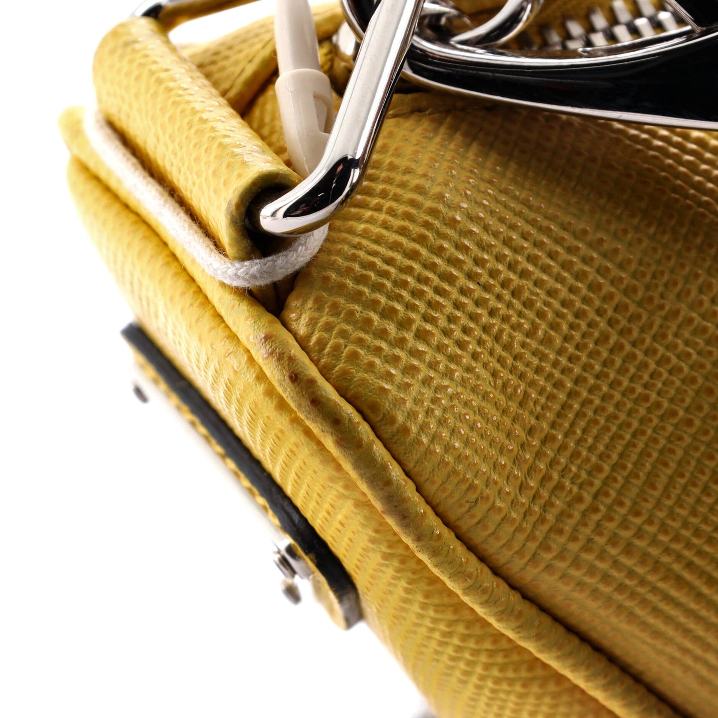 Prada Triangle Logo Zip Crossbody Bag Saffiano Leather Small