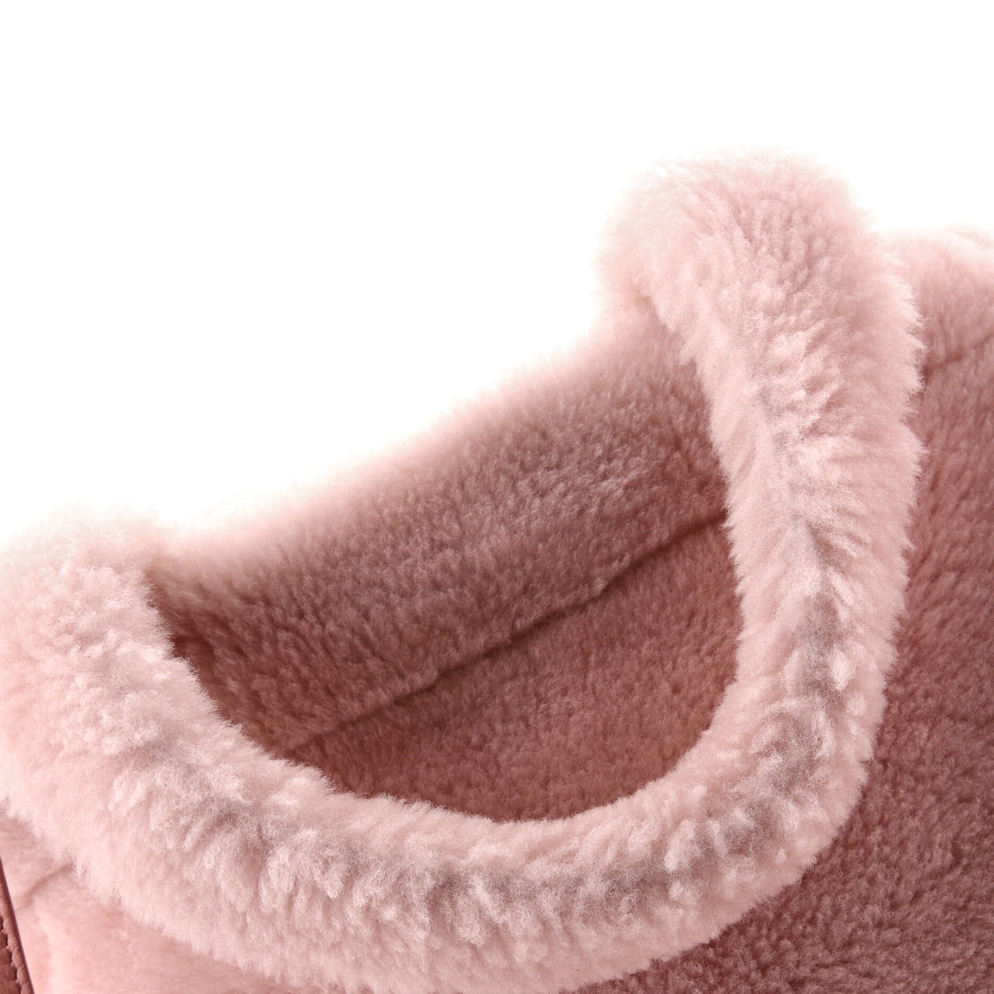 Prada Logo Tote Shearling Small