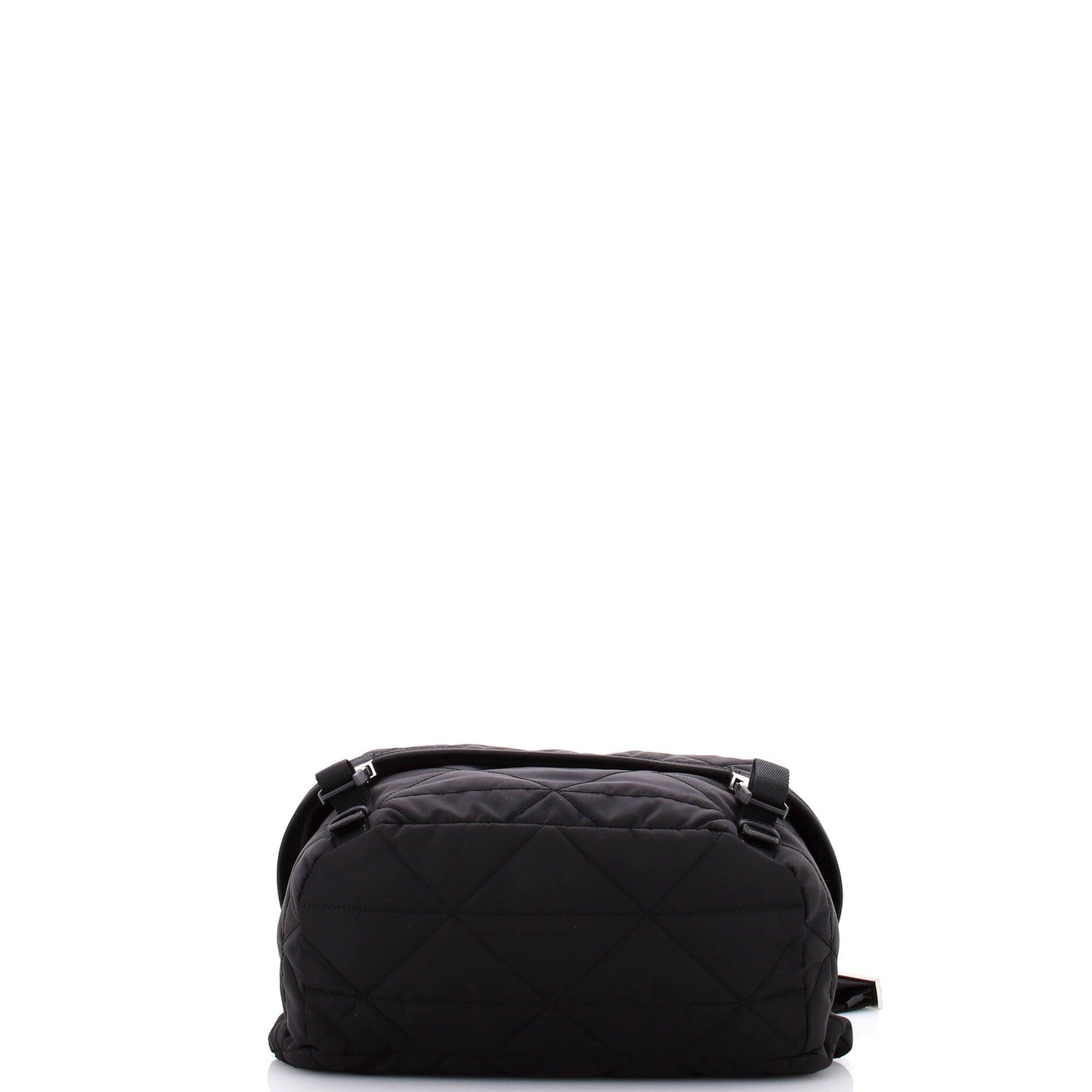 Prada Double Buckle Flap Shoulder Bag Quilted Re-Nylon Medium