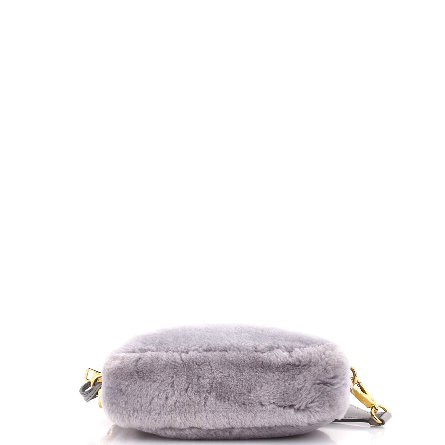 Prada Flou Camera Crossbody Bag Shearling Small