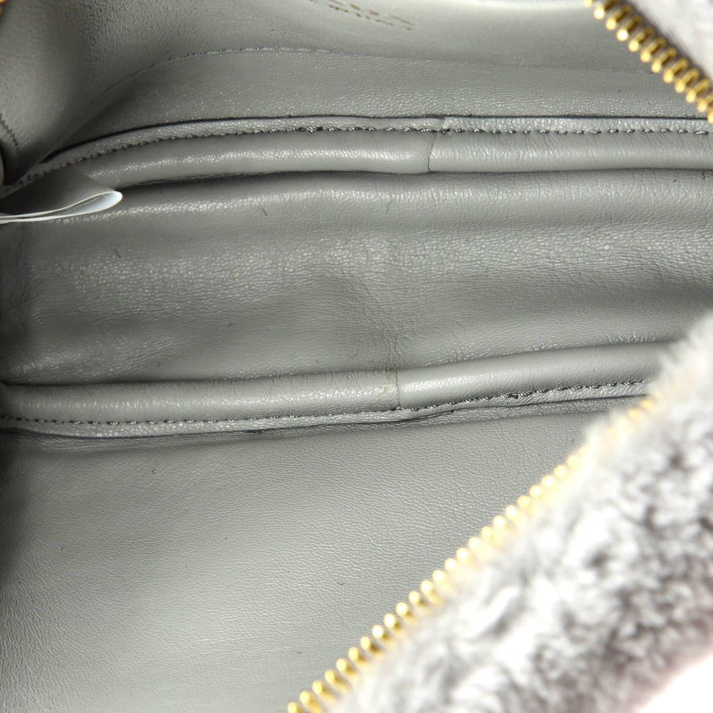 Prada Flou Camera Crossbody Bag Shearling Small
