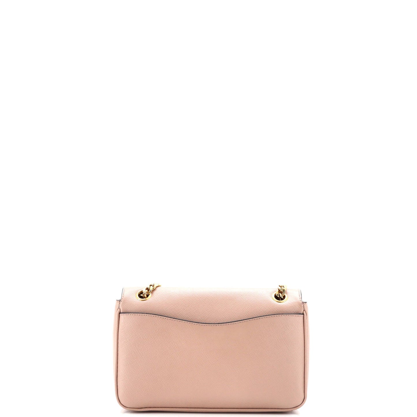 Prada Pattina Flap Shoulder Bag Saffiano Leather Small