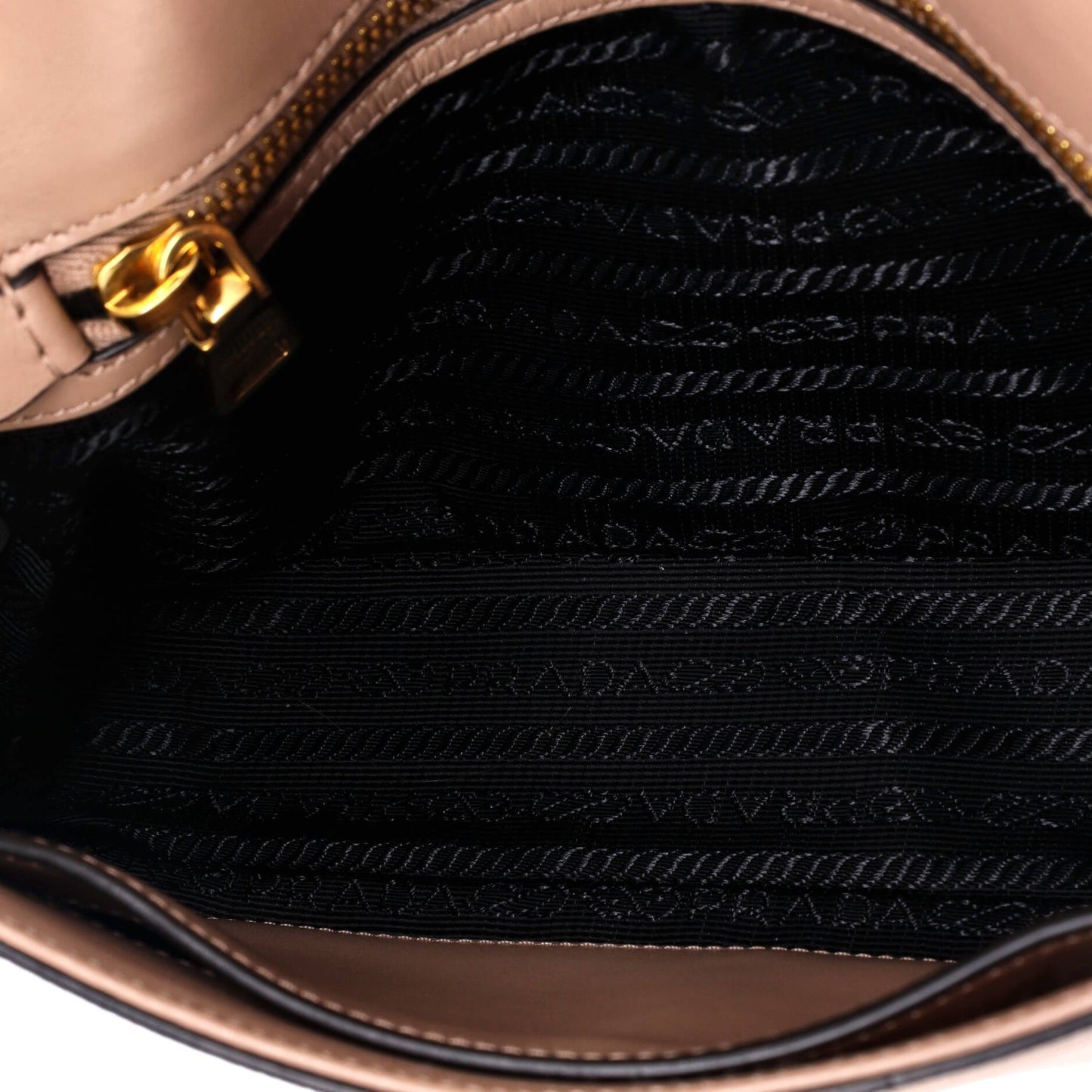 Prada Pattina Flap Shoulder Bag Saffiano Leather Small