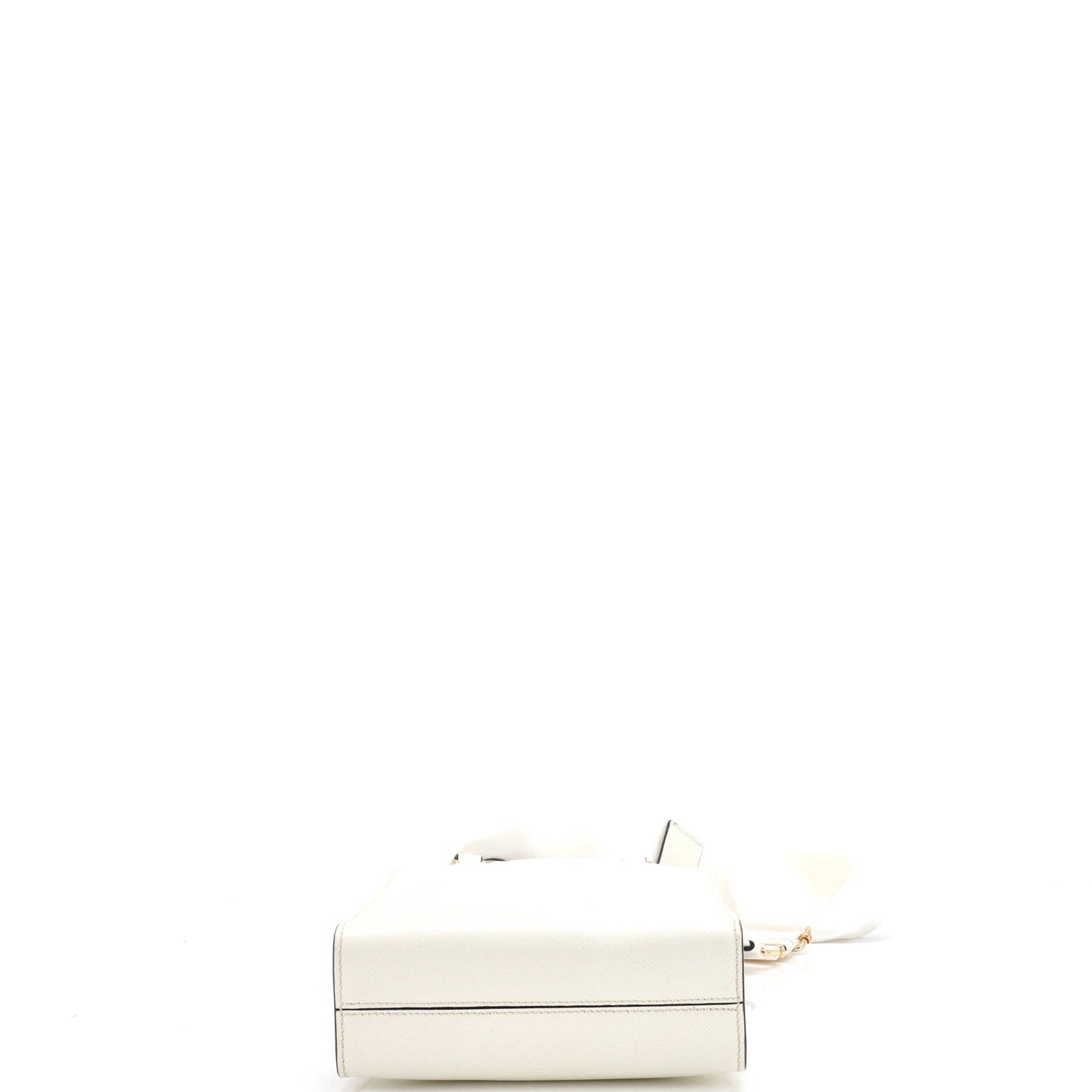 Prada Lux Embossed Logo Tote Saffiano Leather Small