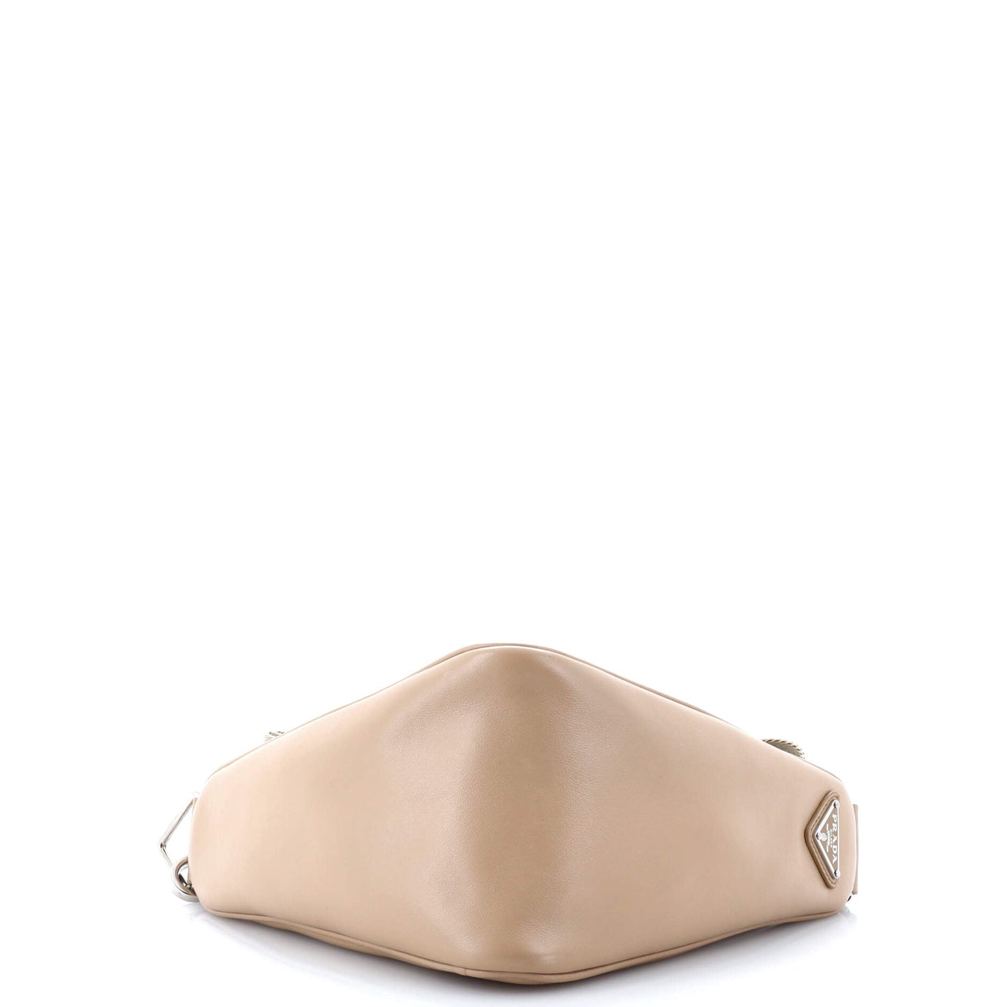 Prada Triangle Logo Zip Crossbody Bag Leather Small