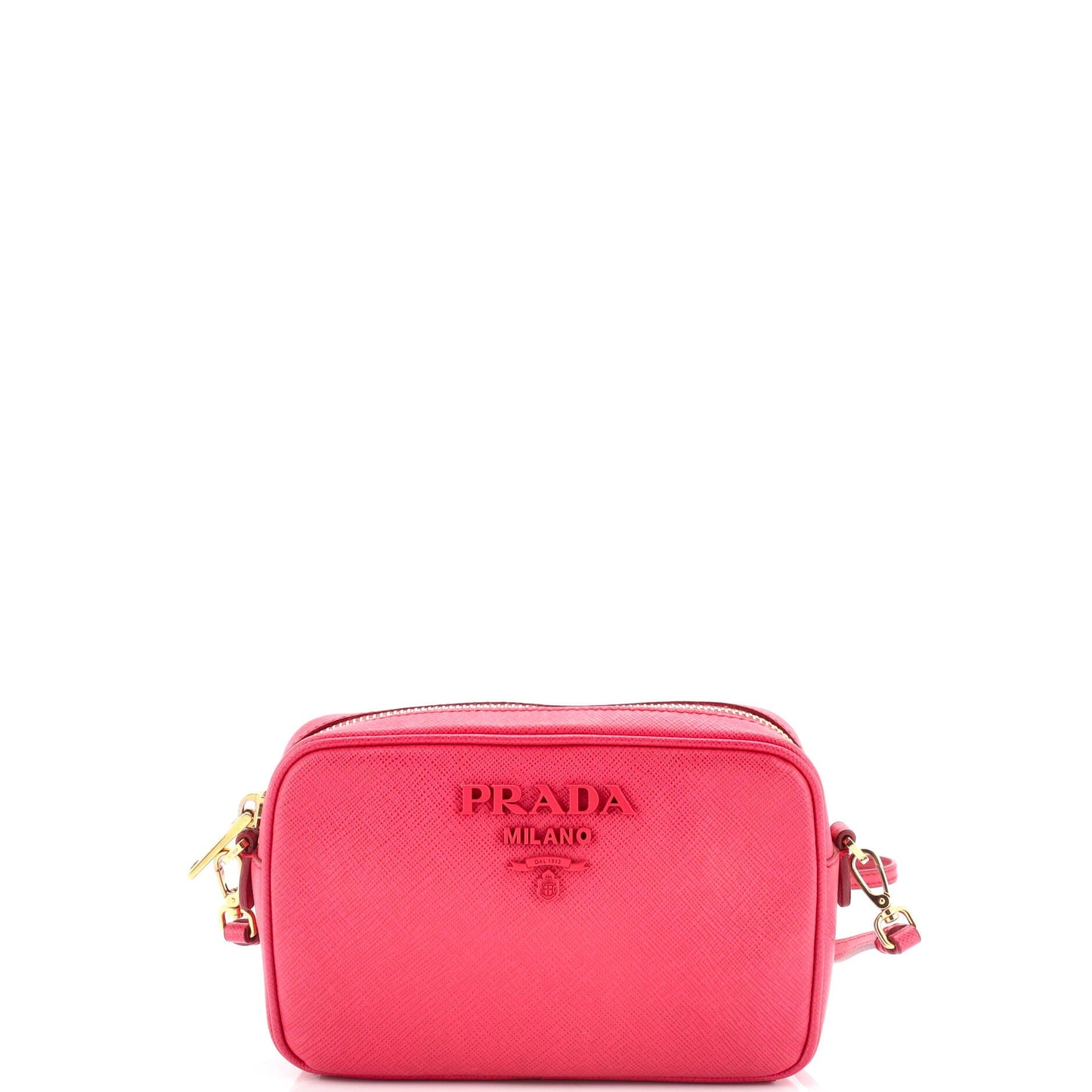 Prada Monochrome Camera Bag Saffiano Leather Small