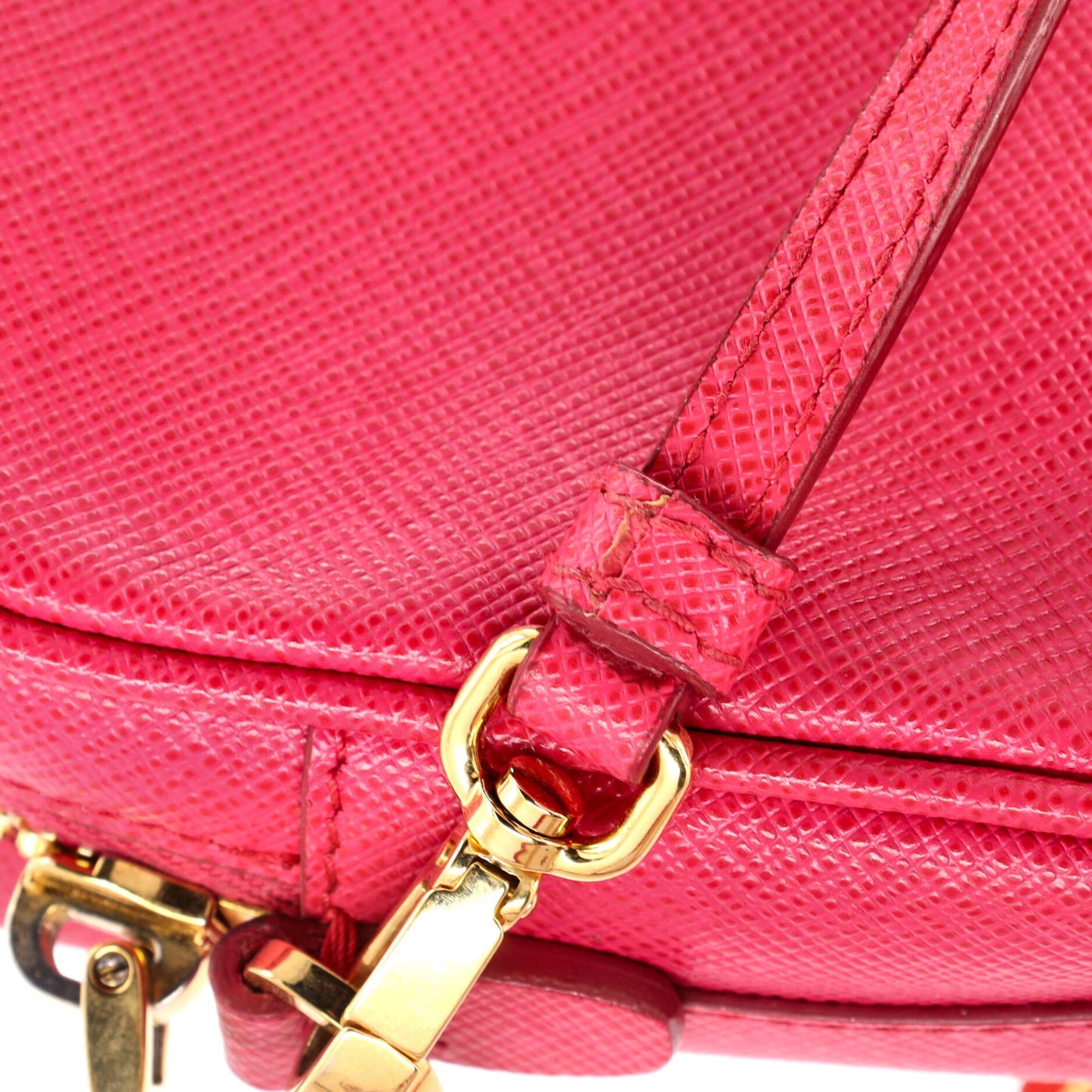 Prada Monochrome Camera Bag Saffiano Leather Small