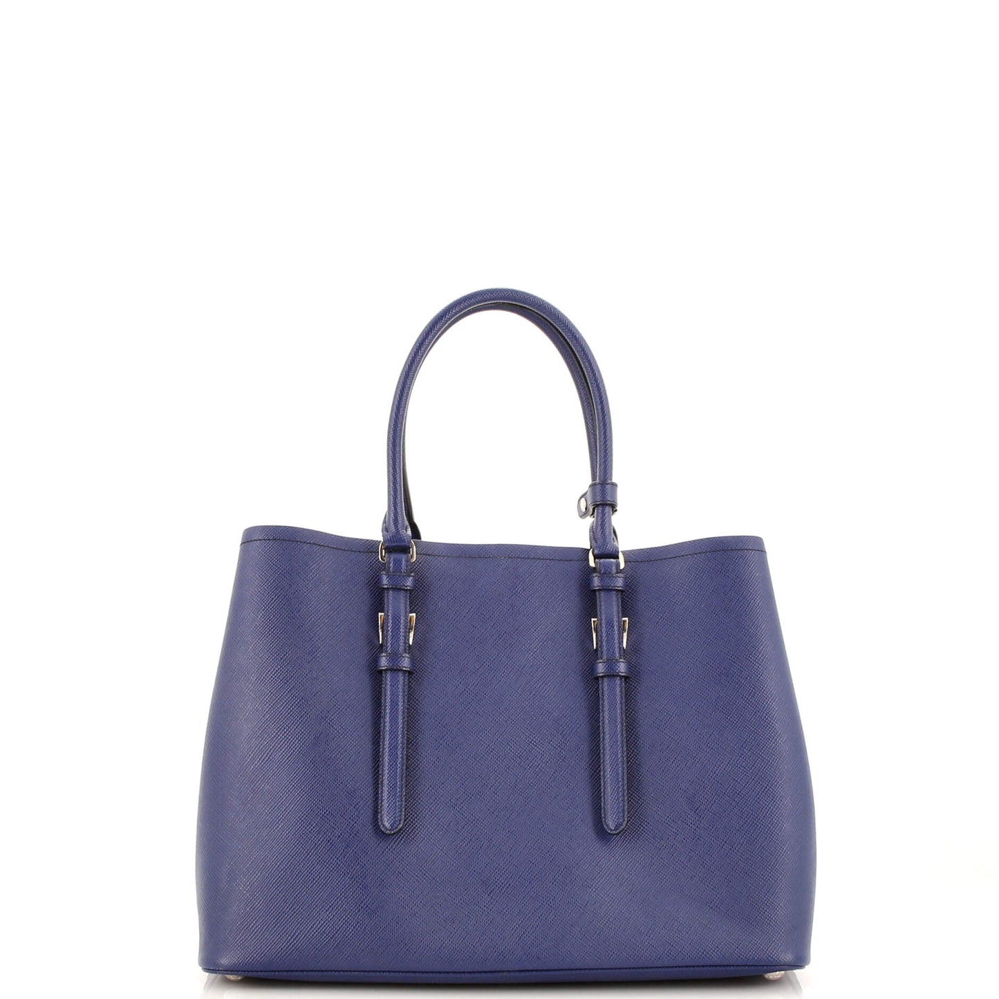Prada Belted Strap Cuir Double Tote Saffiano Leather Medium