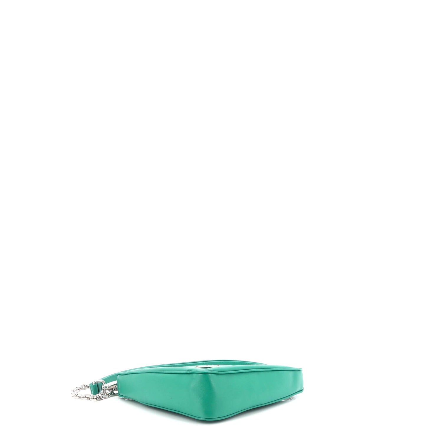 Prada Triangle Logo Zip Crossbody Bag Embossed Grace Lux Small