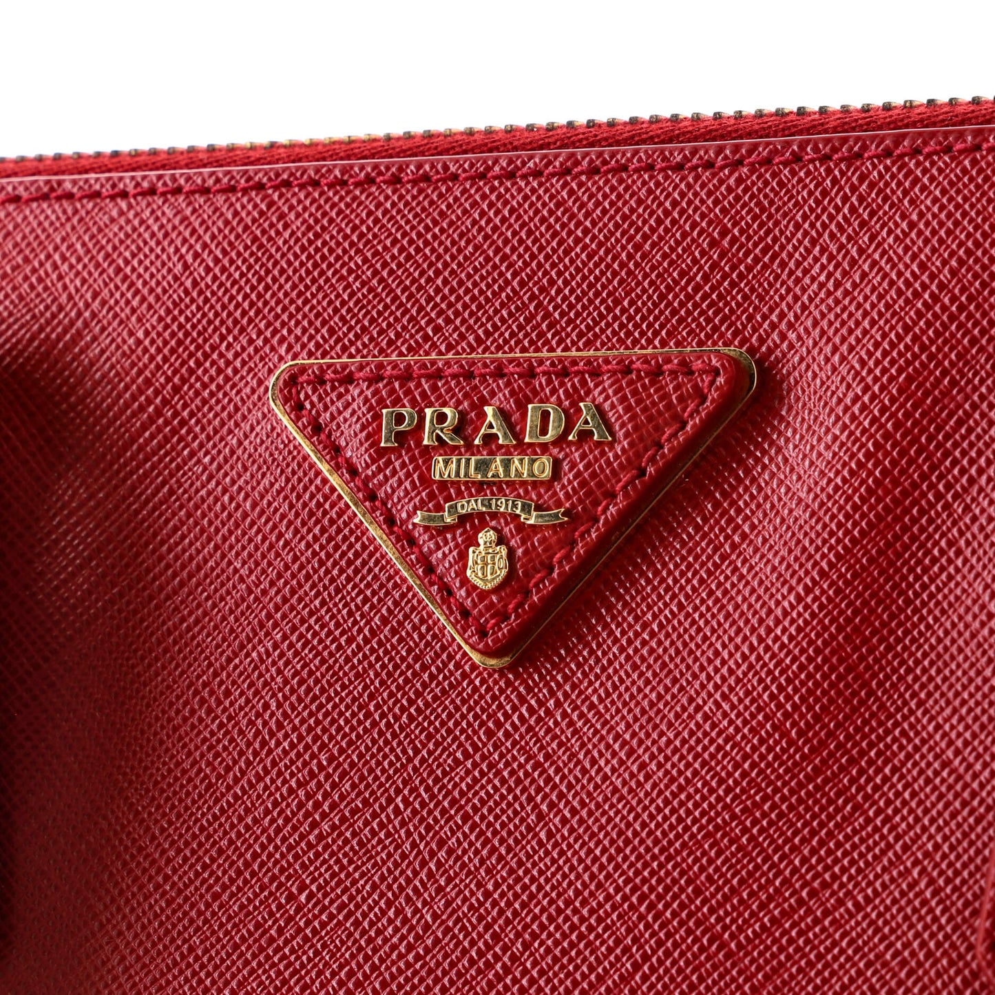 Prada Double Zip Lux Tote Saffiano Leather Large