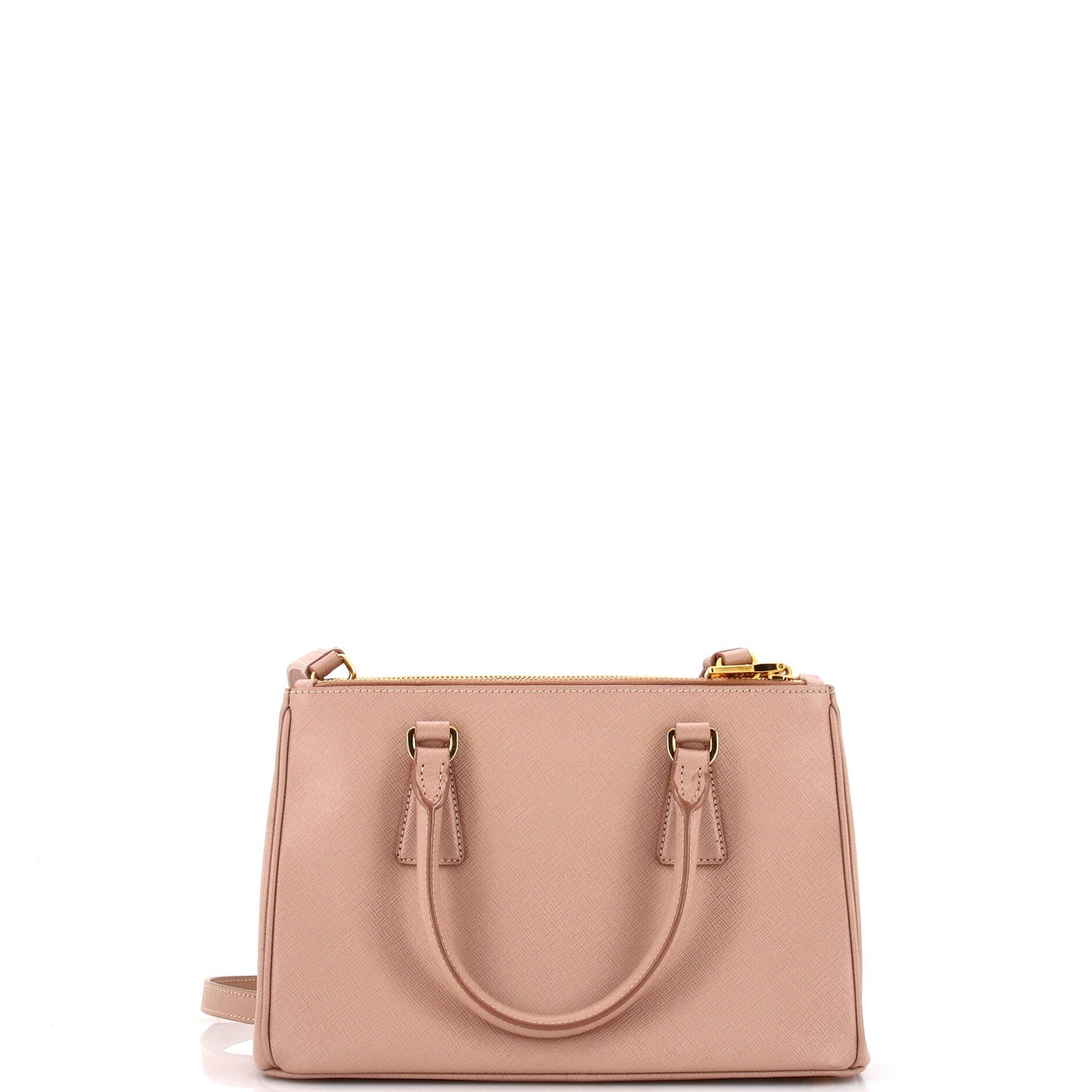Prada Double Zip Lux Tote Saffiano Leather Mini