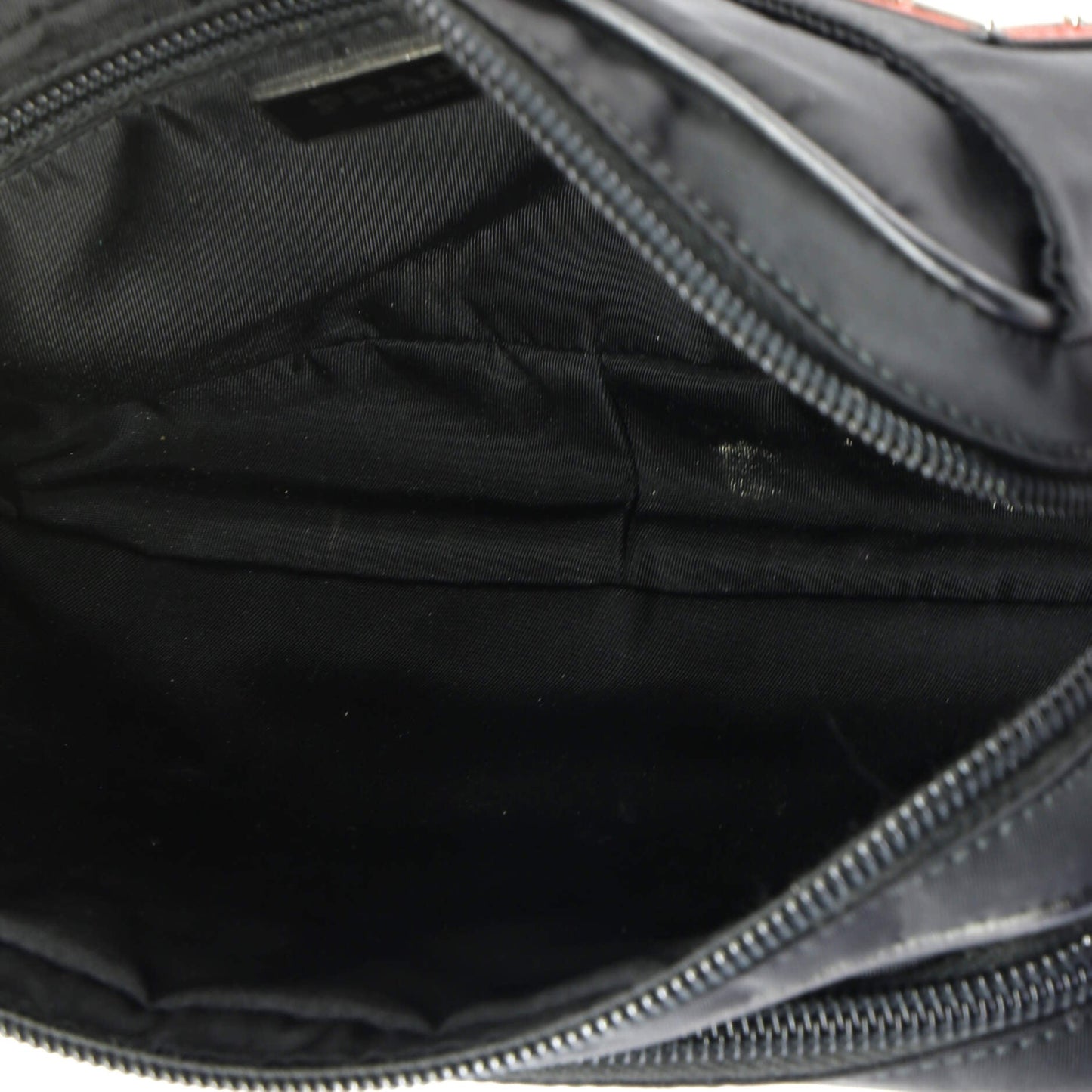 Prada New Vela Belt Bag Studded Tessuto Small