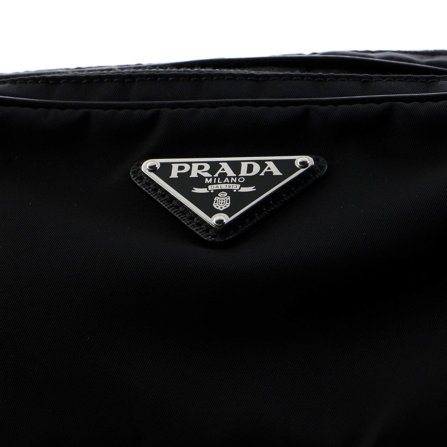 Prada New Vela Belt Bag Studded Tessuto Small