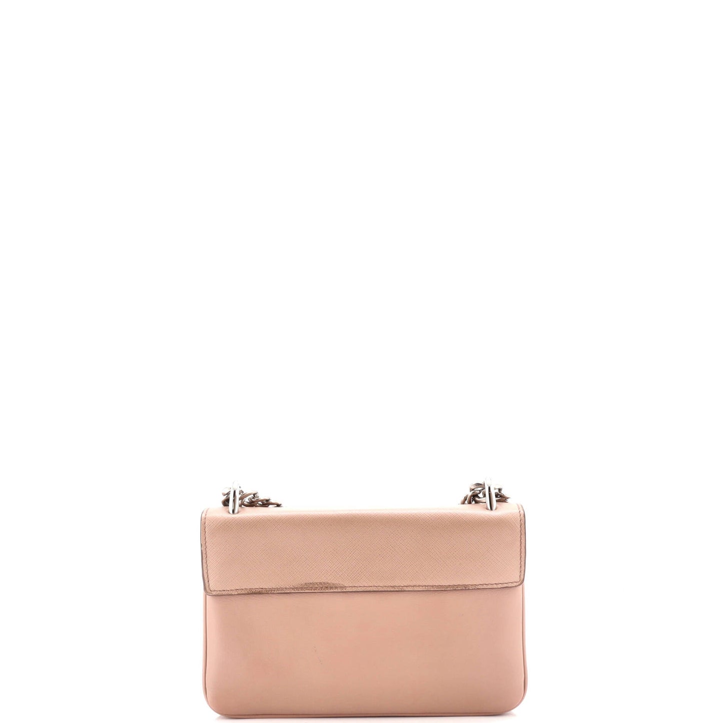 Prada Chain Flap Crossbody Bag Saffiano and Soft Calf Small