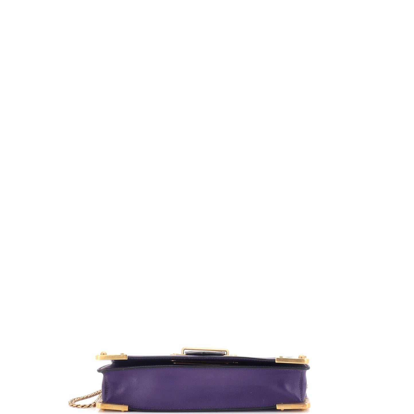 Prada Cahier Chain Clutch City Calf and Saffiano
