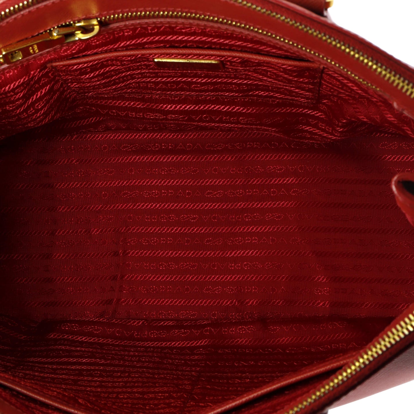 Prada Double Zip Lux Tote Saffiano Leather Large