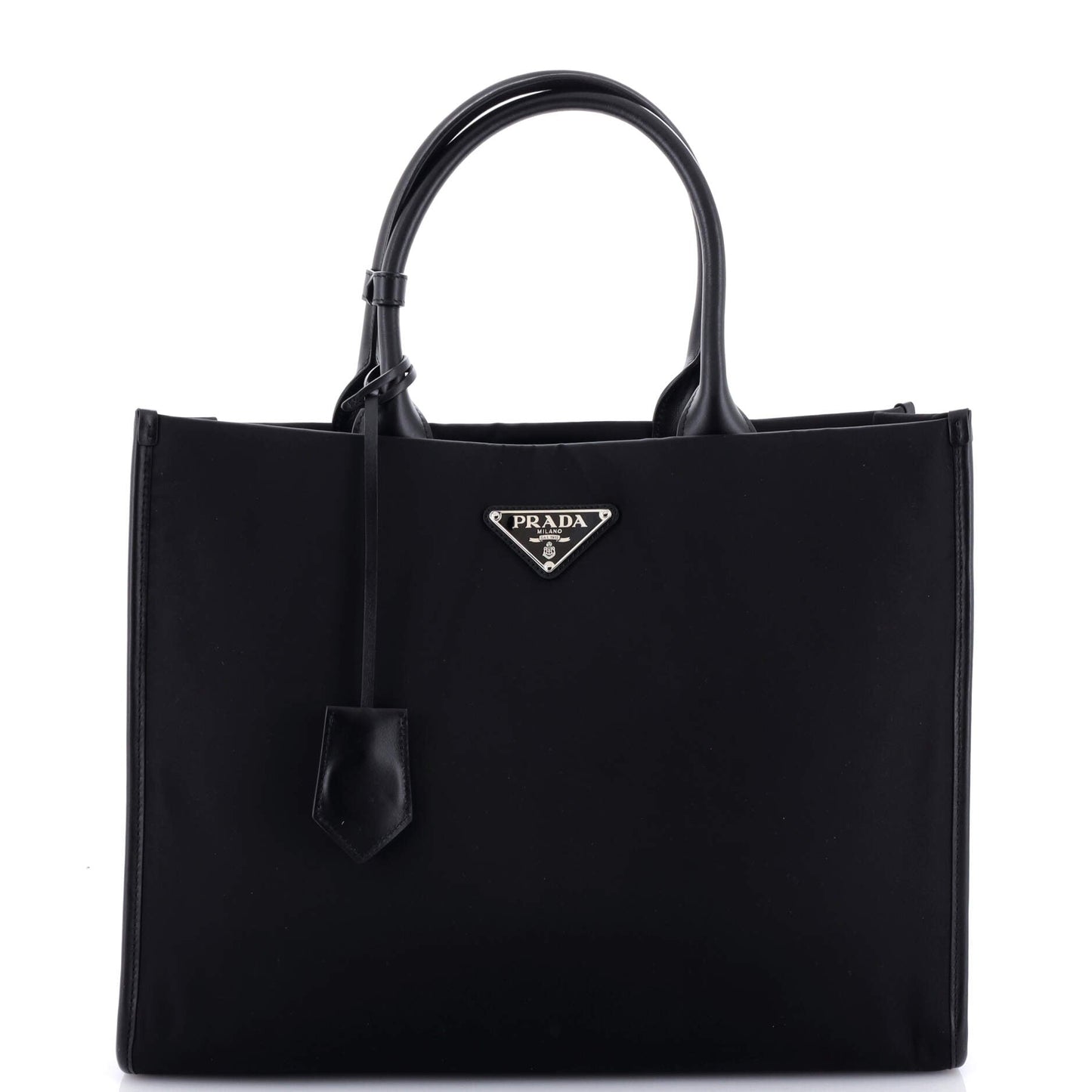 Prada Padded Open Shopper Tote Tessuto and Leather Medium