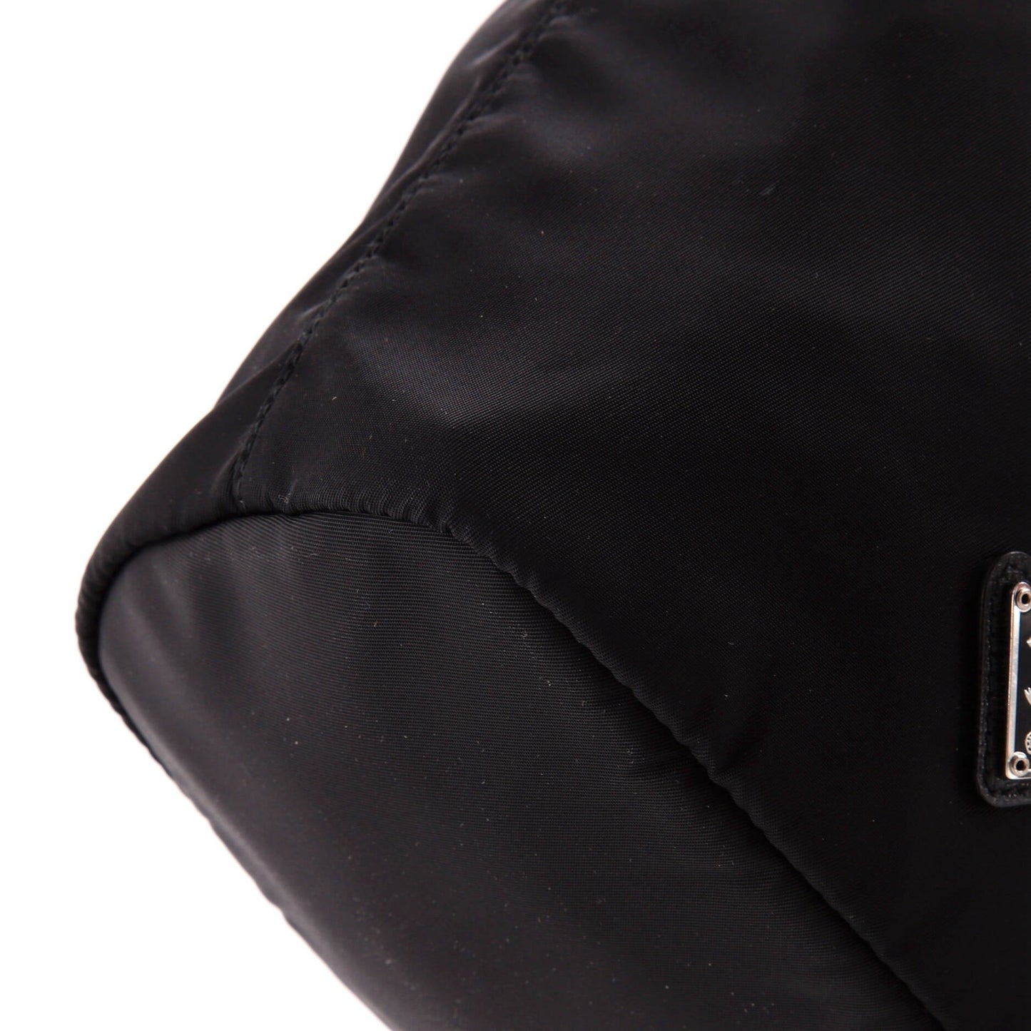 Prada Drawstring Wristlet Bucket Bag Tessuto Small