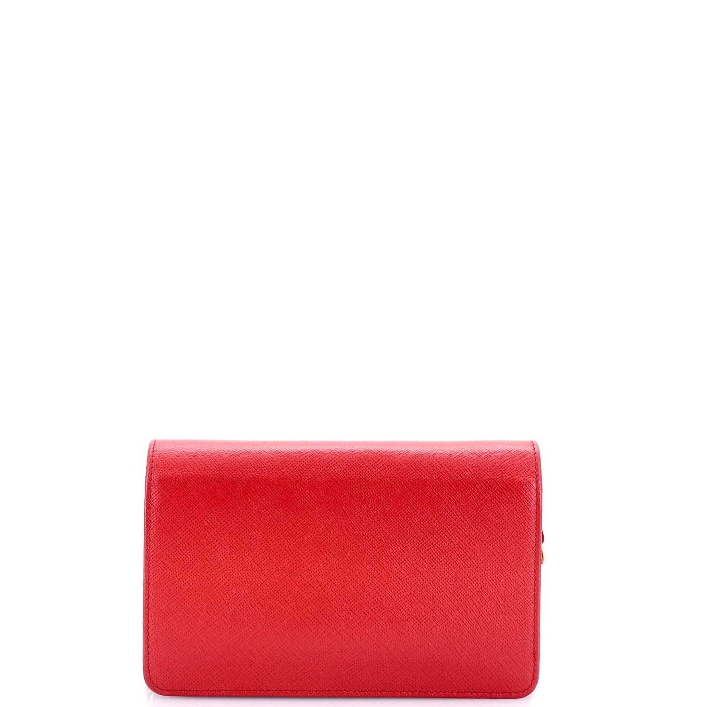 Prada Chain Wallet Crossbody Saffiano Leather