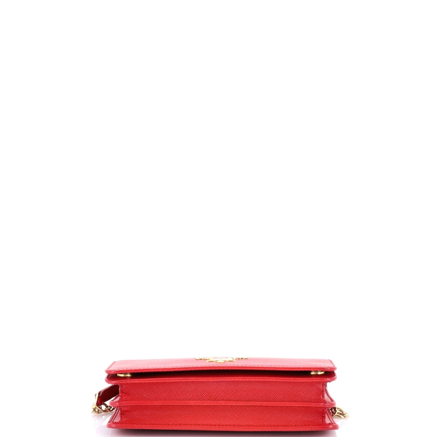 Prada Chain Wallet Crossbody Saffiano Leather