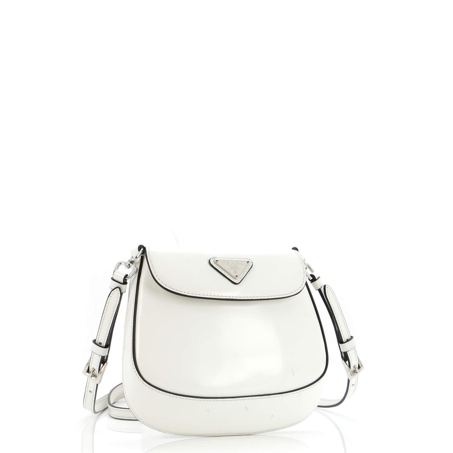 Prada Cleo Flap Shoulder Bag Spazzolato Leather Mini