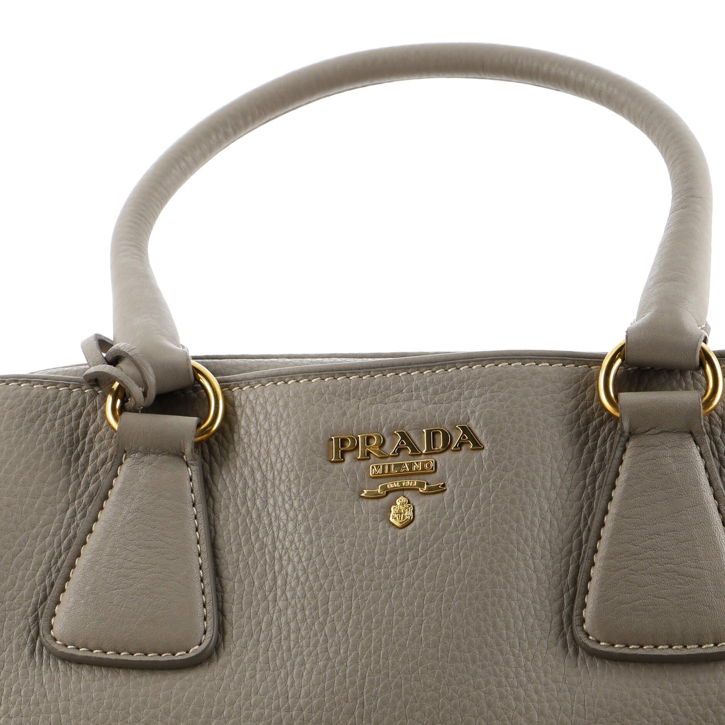 Prada Zip Satchel Vitello Daino Medium