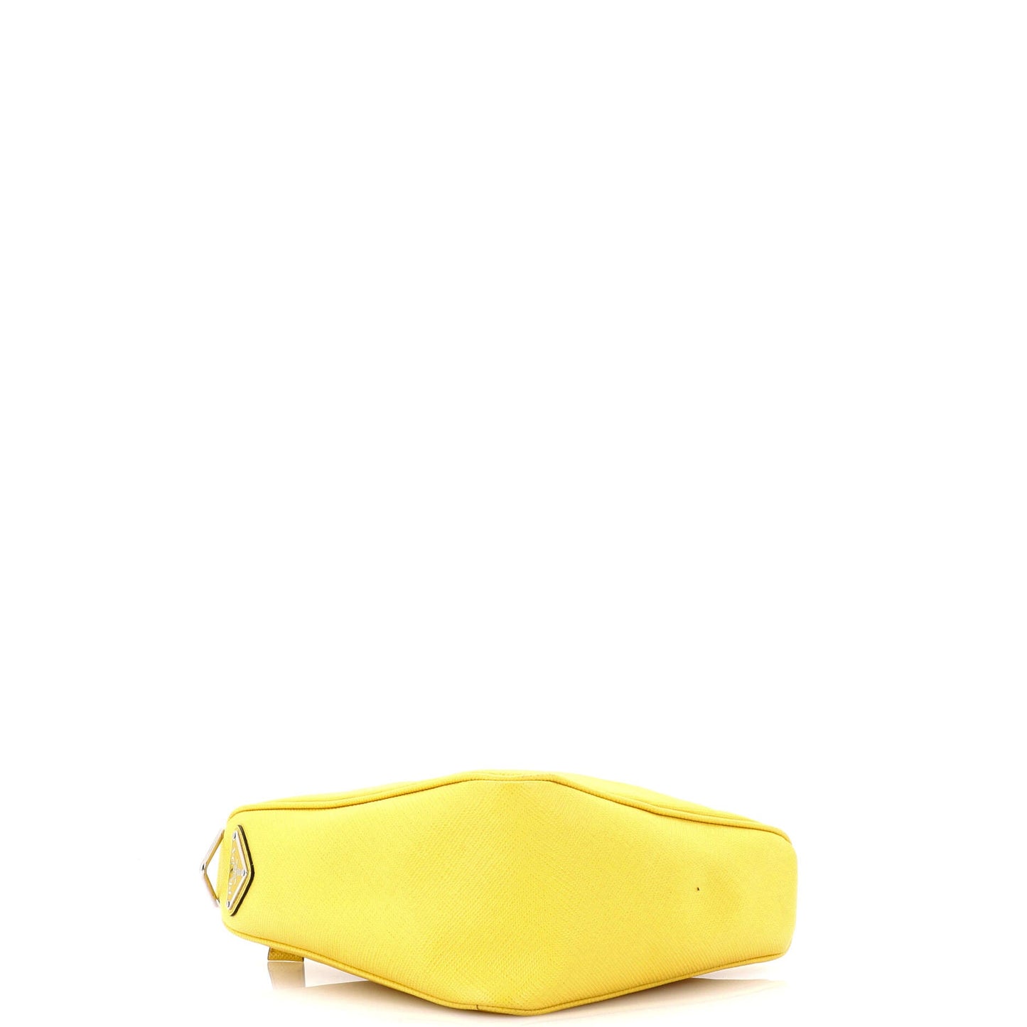 Prada Triangle Logo Zip Crossbody Bag Saffiano Leather Small
