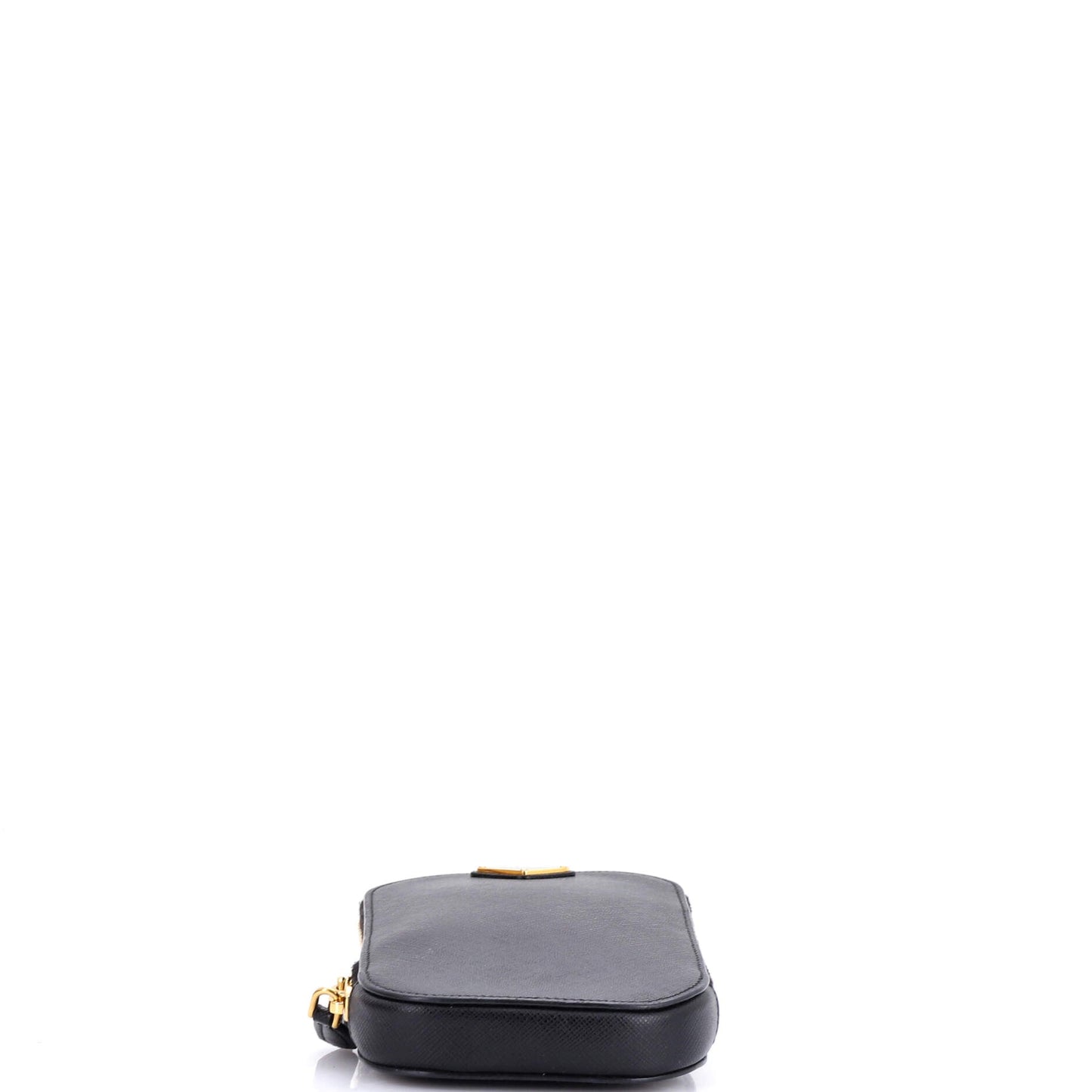 Prada Zip Phone Holder Crossbody Bag Saffiano Leather