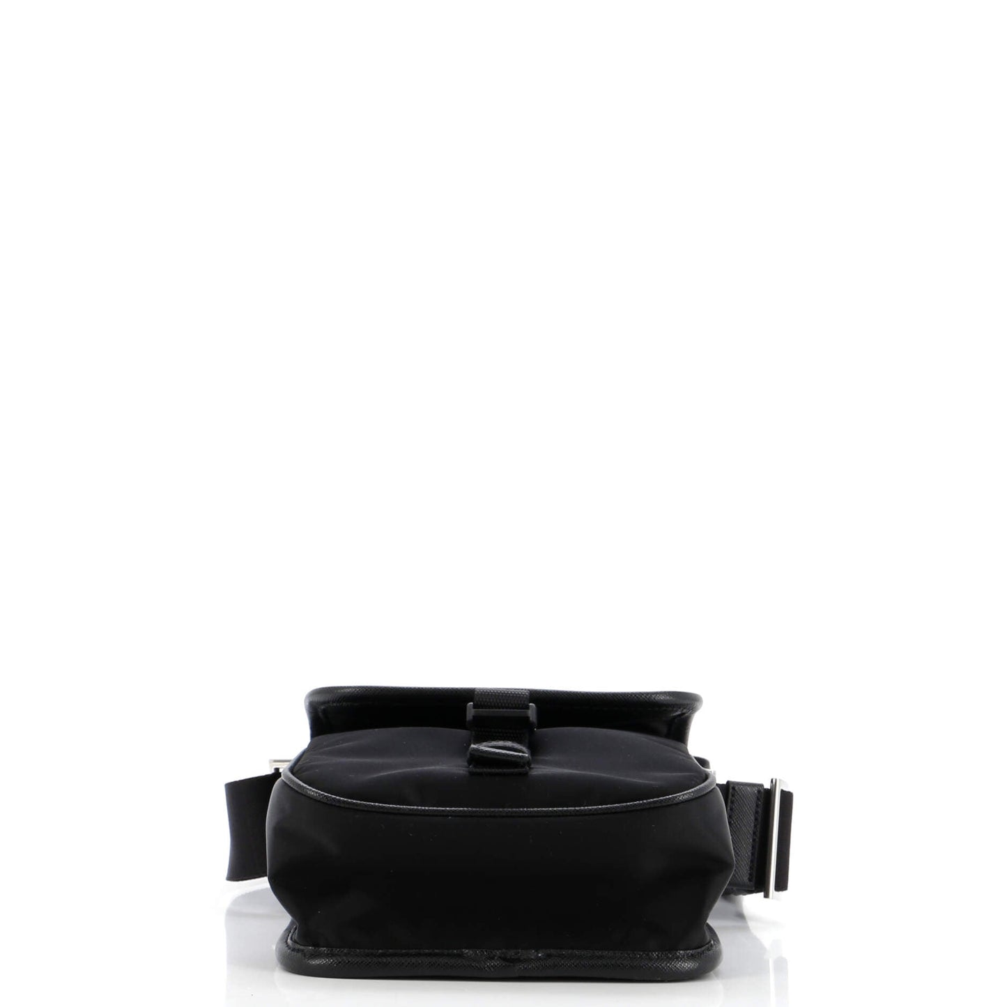 Prada Logo Flap Messenger Tessuto Mini