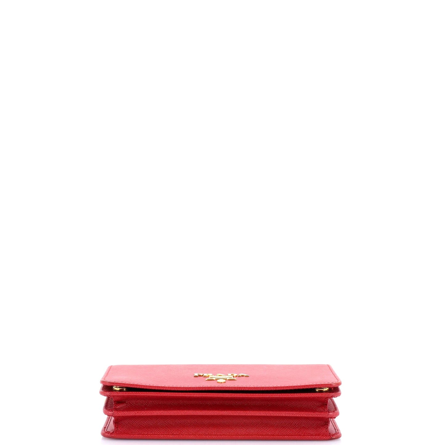 Prada Chain Wallet Crossbody Saffiano Leather