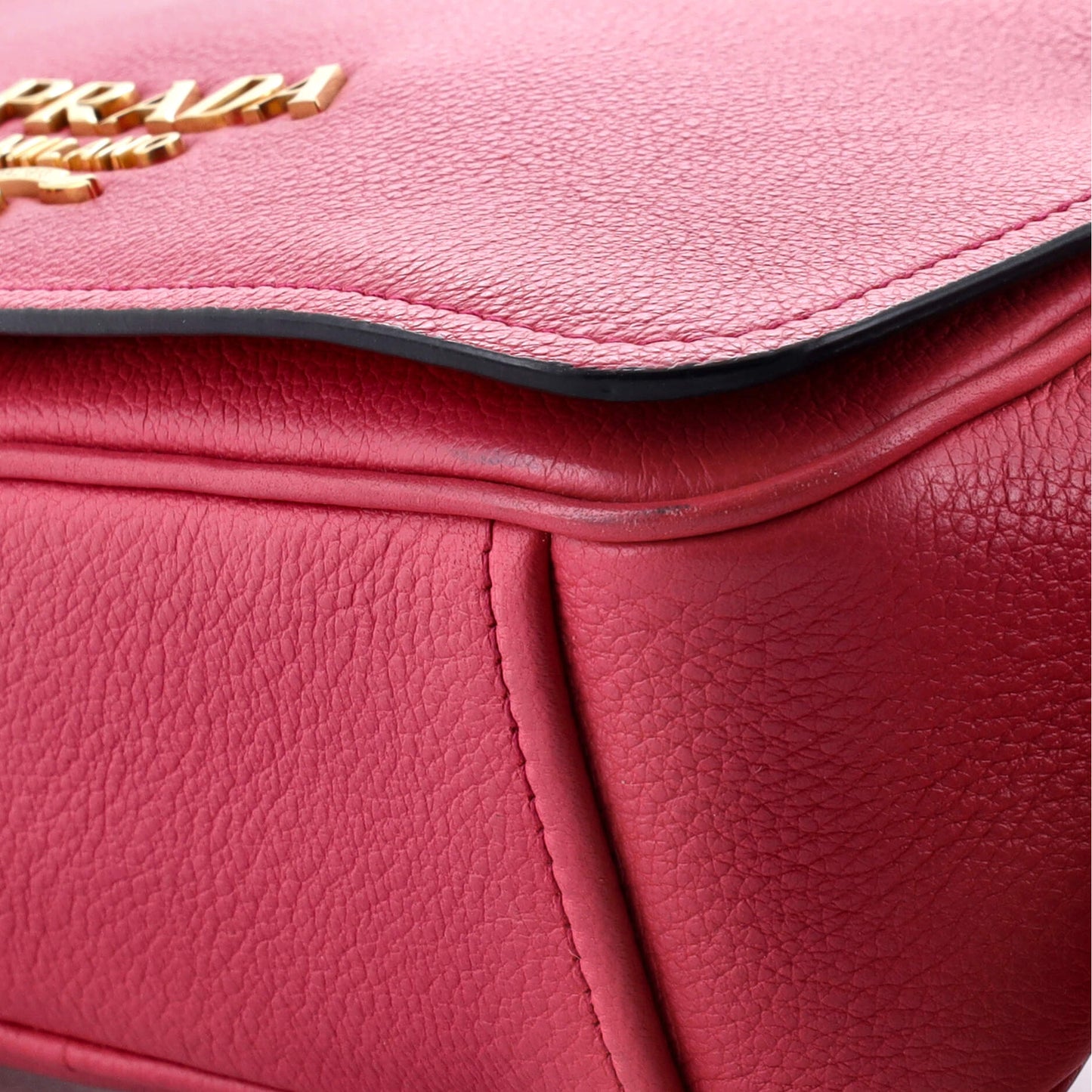 Prada Flap Zip Crossbody Bag Vitello Phenix Small