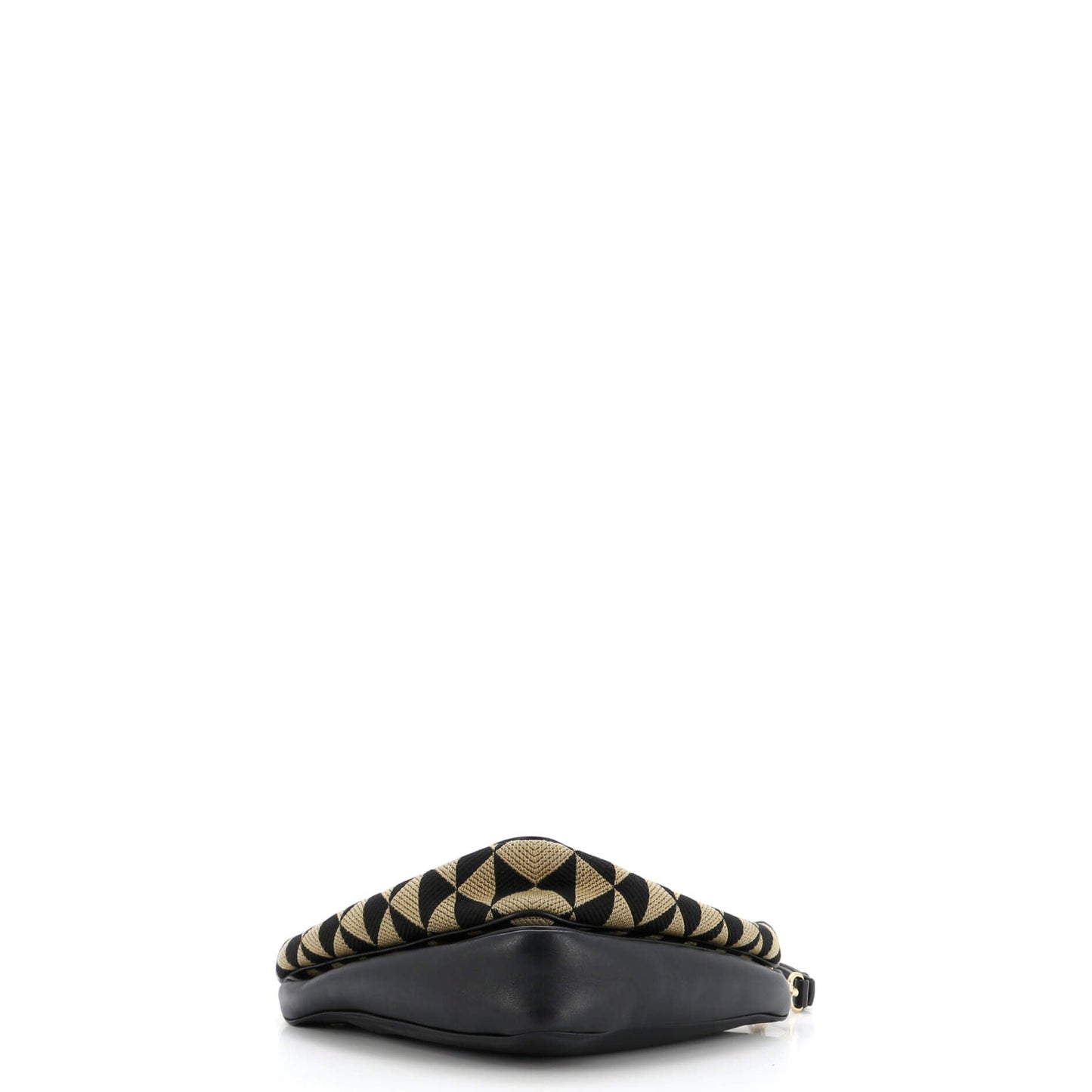 Prada Double Symbole Triangle Bag Leather and Jacquard Mini