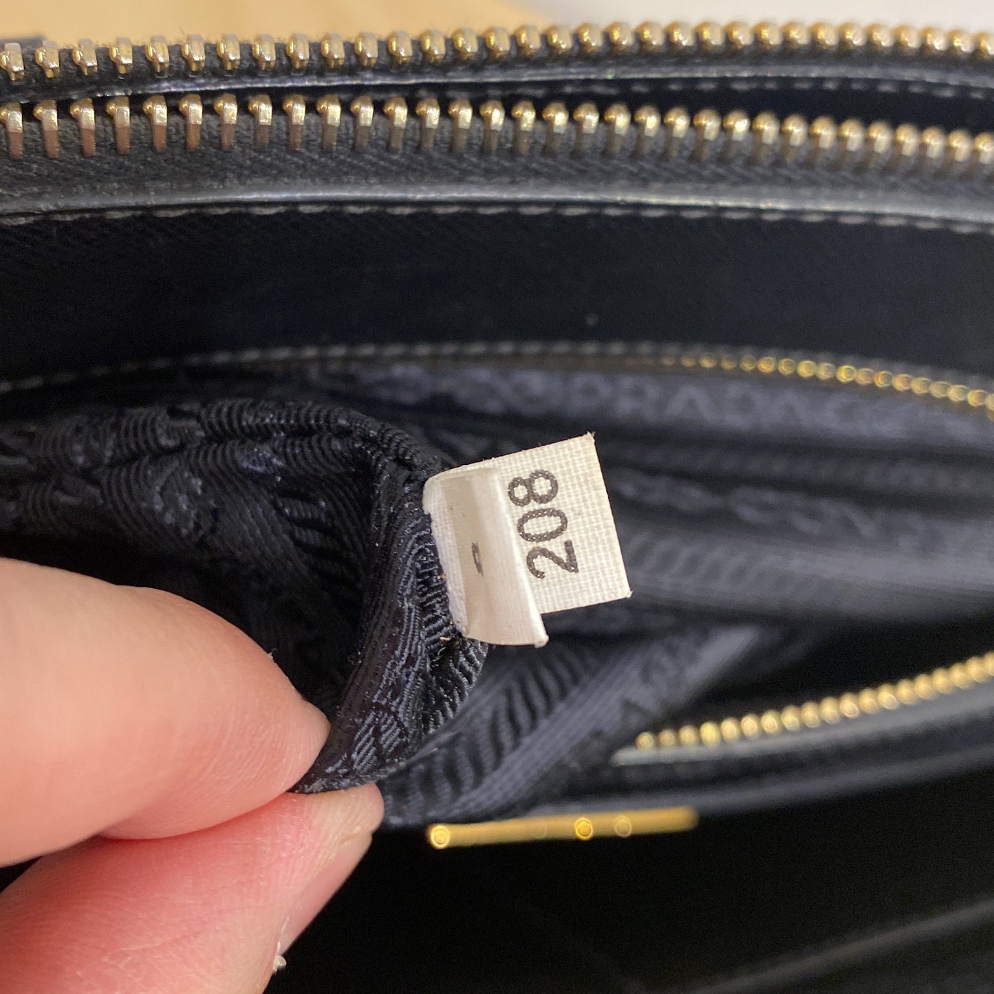 Prada Double Zip Lux Tote Saffiano Leather Large