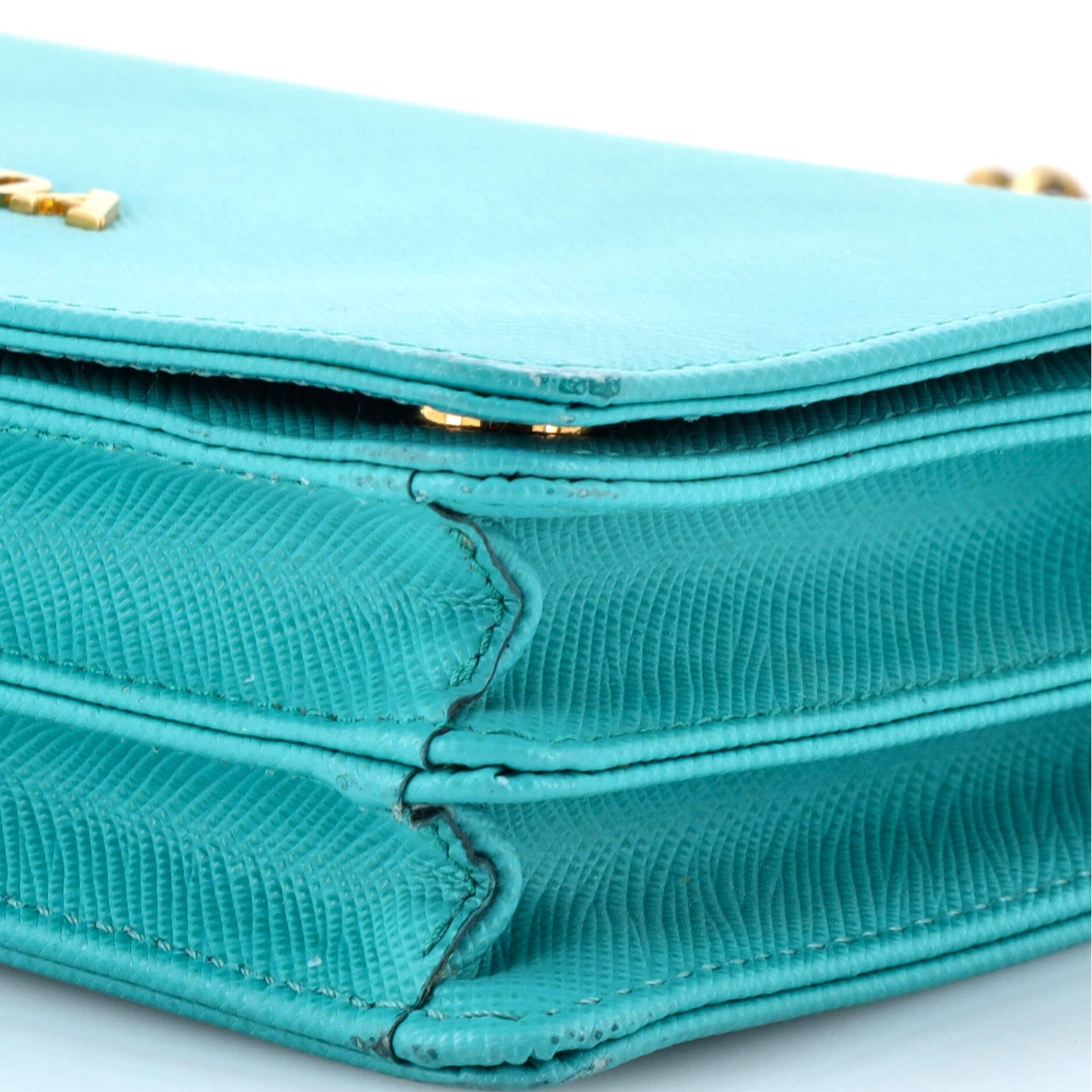 Prada Chain Wallet Crossbody Saffiano Leather