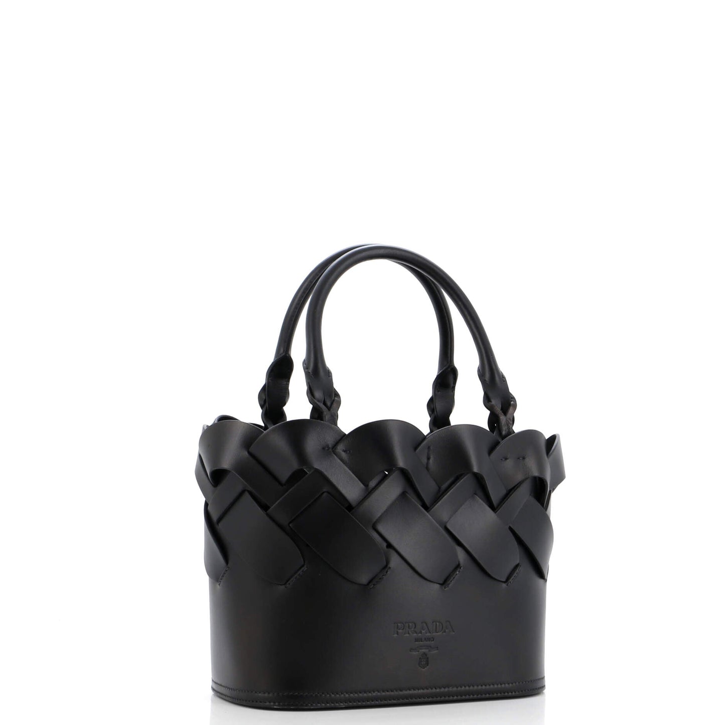 Prada Tress Tote Leather Small