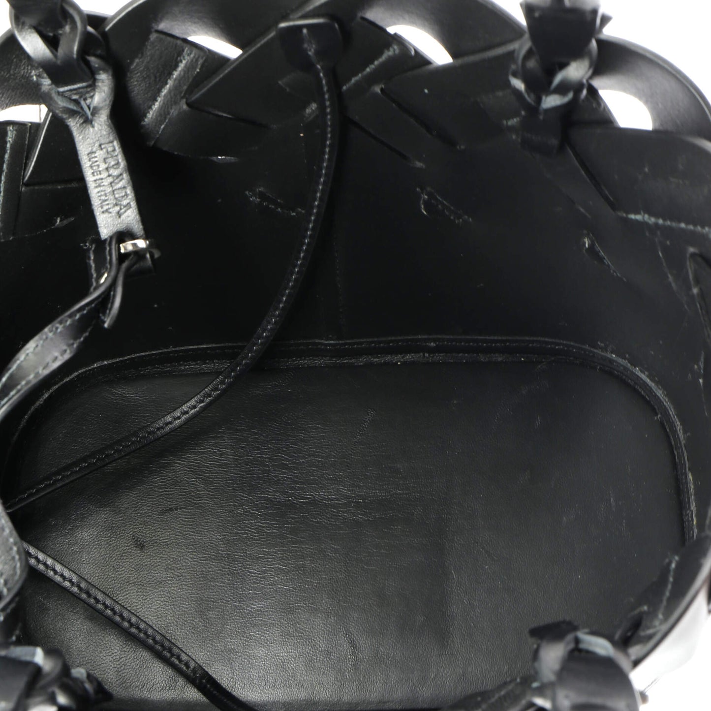Prada Tress Tote Leather Small