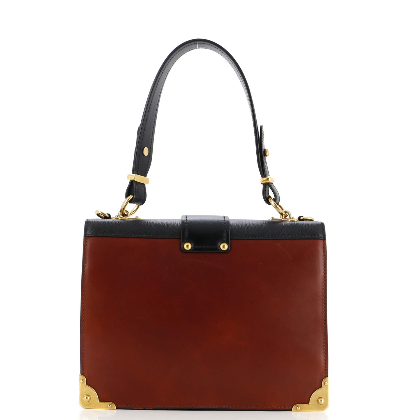 Prada Animalier Cahier Convertible Shoulder Bag City Calf and Saffiano Medium