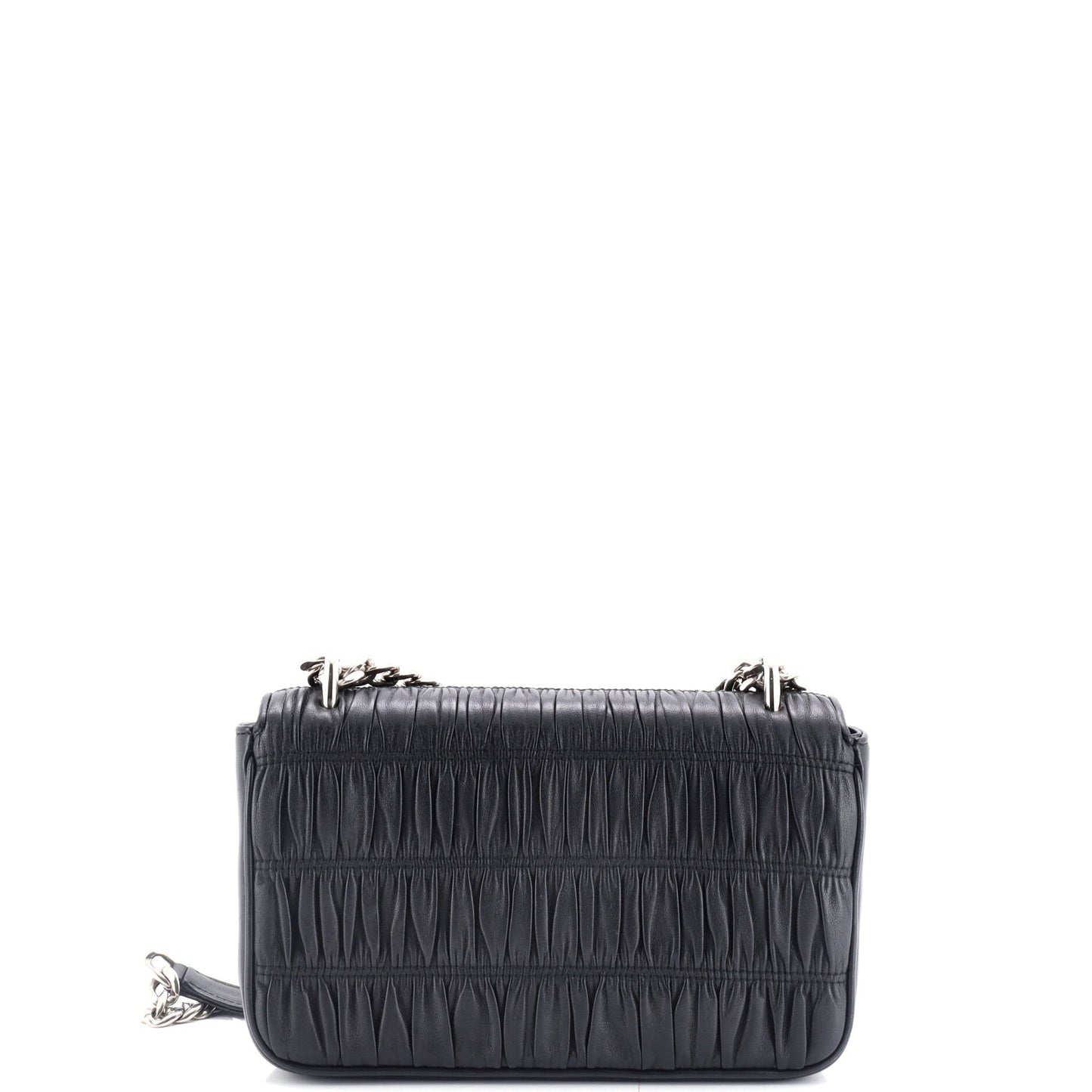 Prada Chain Flap Shoulder Bag Nappa Gaufre Small