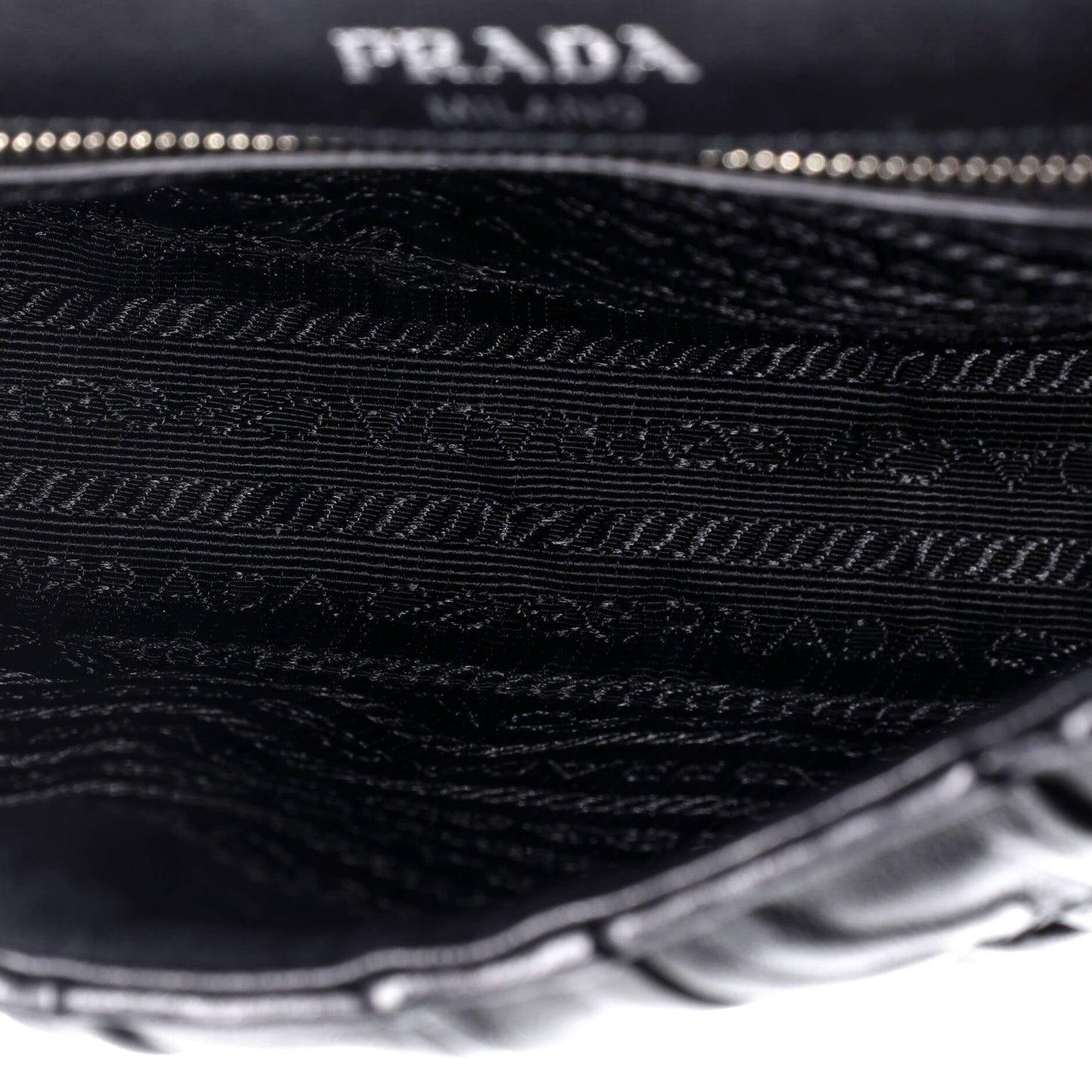 Prada Chain Flap Shoulder Bag Nappa Gaufre Small