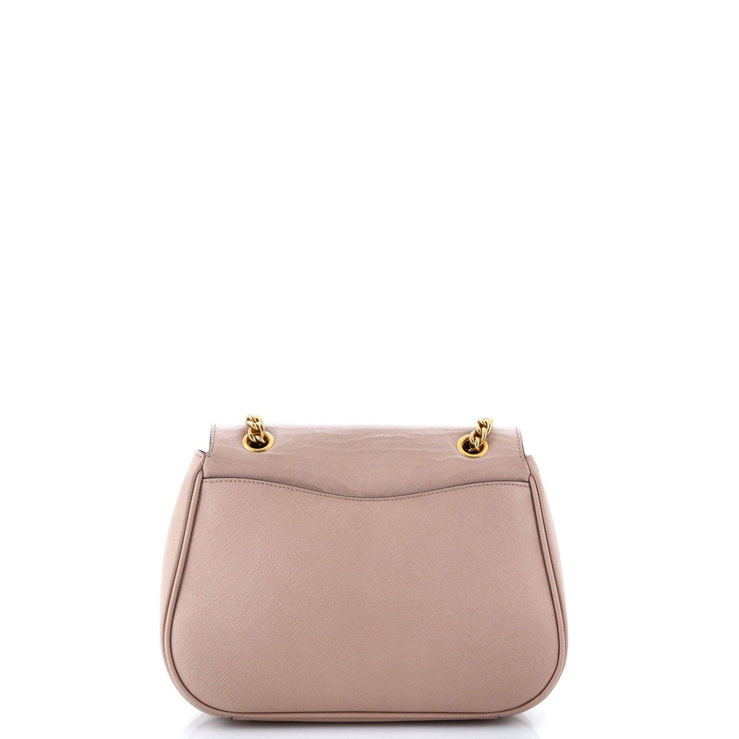Prada Pattina Flap Shoulder Bag Saffiano Leather Small