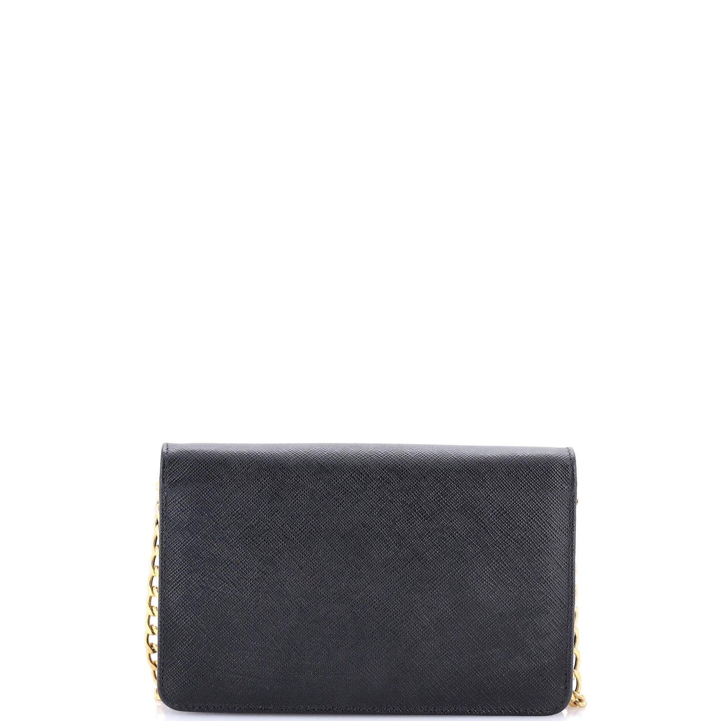 Prada Chain Wallet Crossbody Saffiano Leather